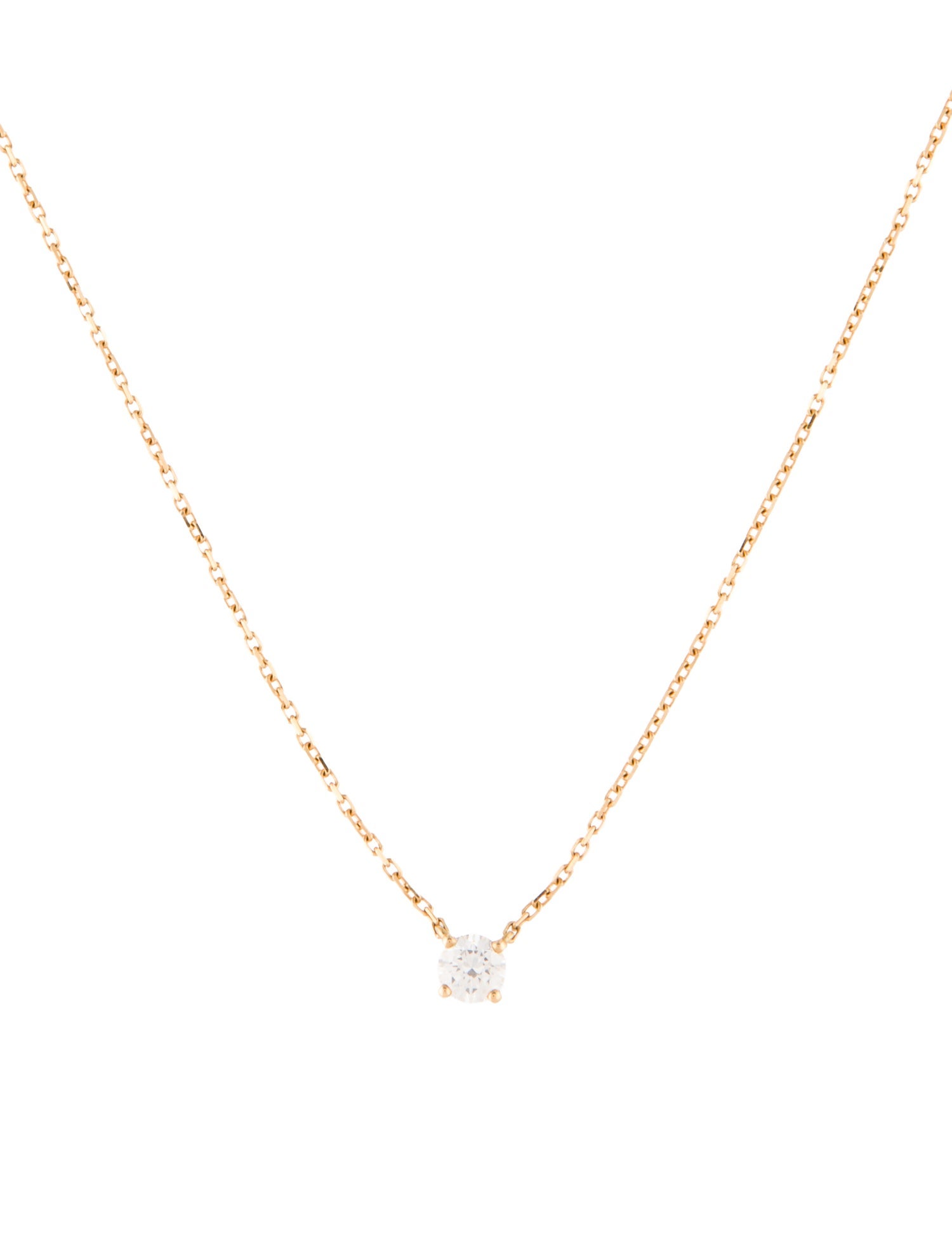 Cartier Diamond 1895 Solitaire Pendant Necklace