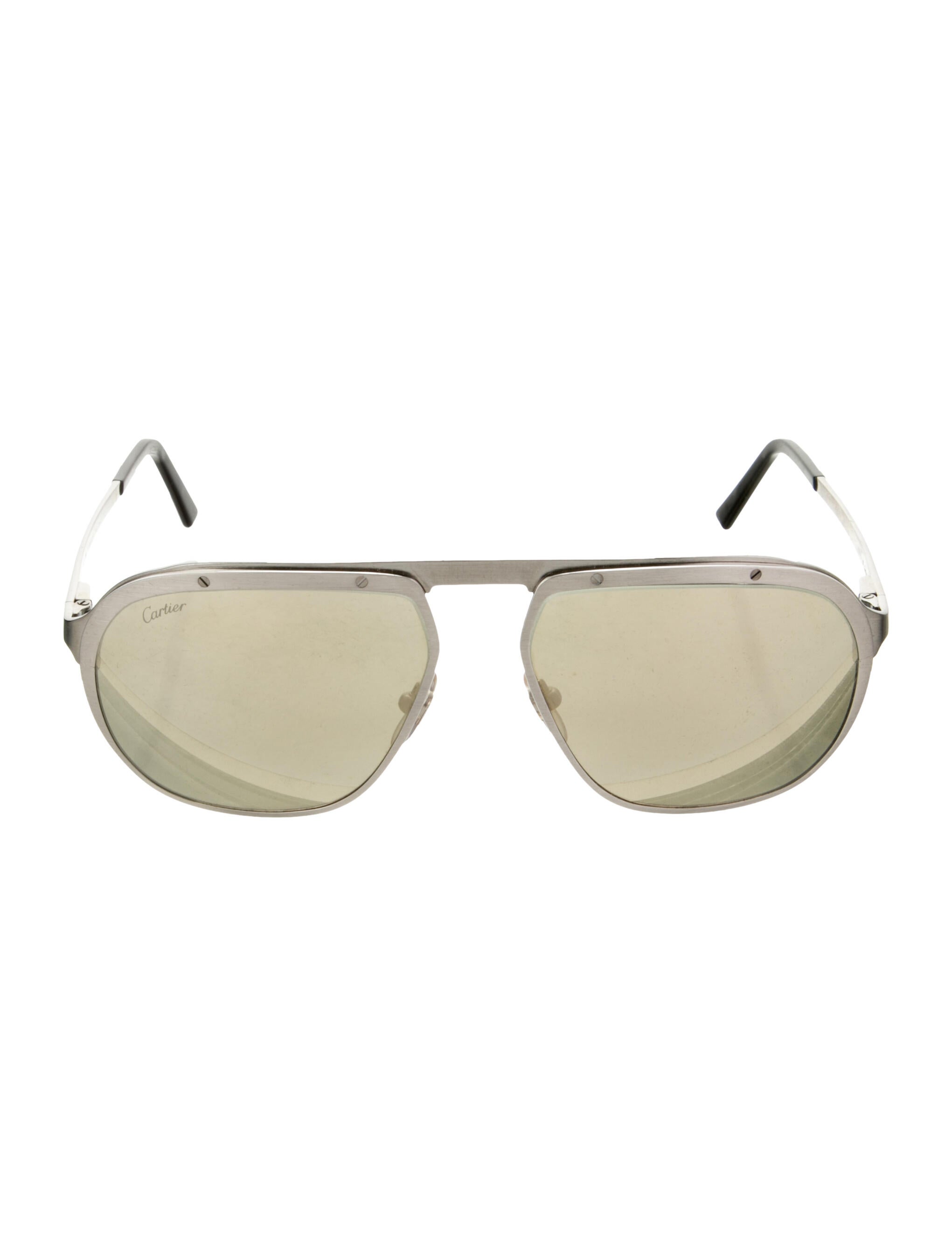 Cartier 'Santos De Cartier' Aviator Sunglasses