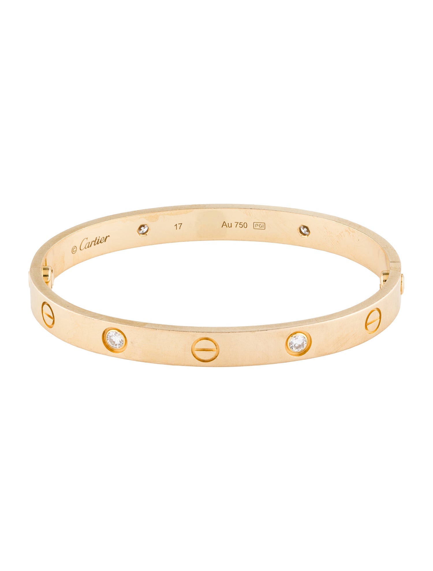 Cartier 4 Diamond Classic LOVE Bracelet