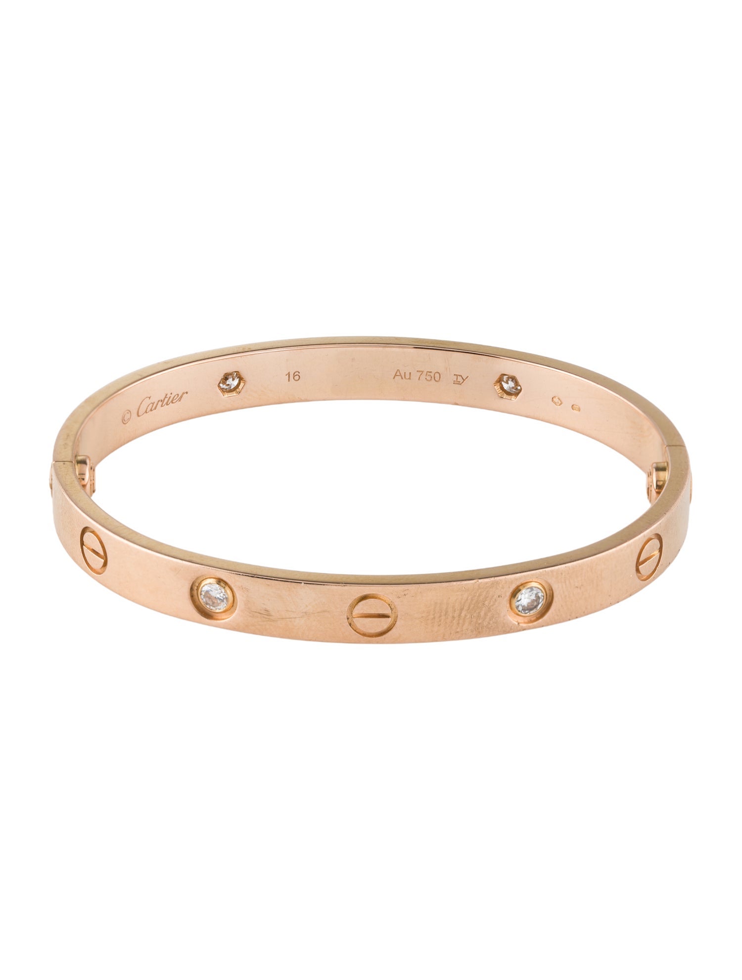 Cartier 4 Diamond Classic LOVE Bracelet