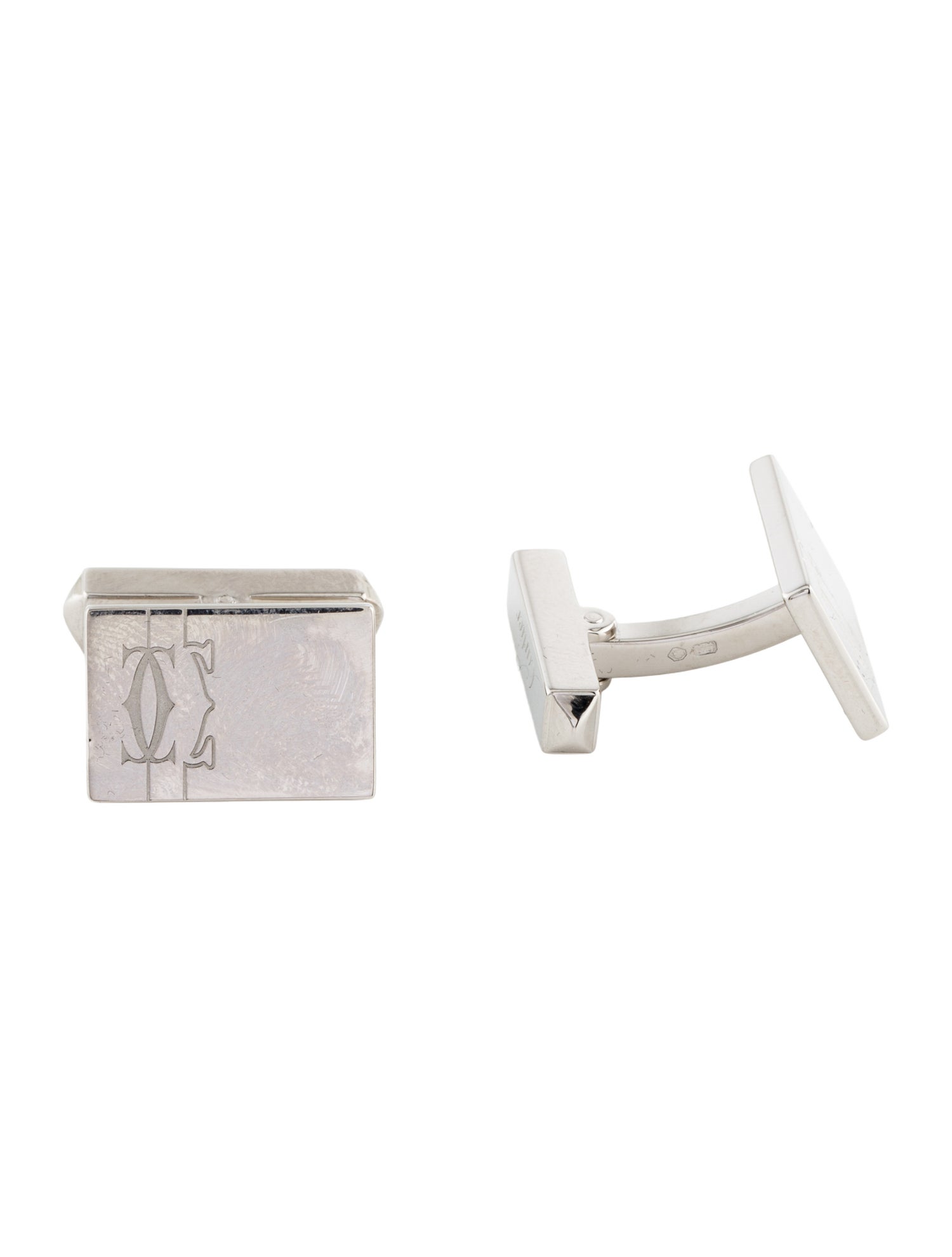 Cartier Lines and Logo Cufflinks