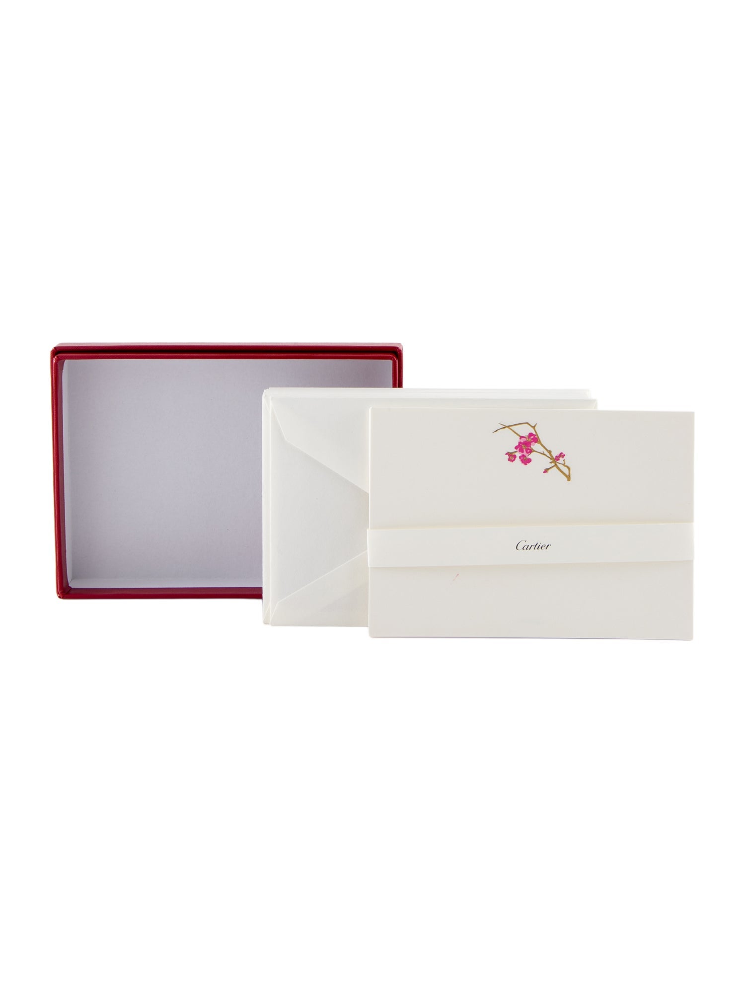 Cartier 20-Piece Floral Stationery Set