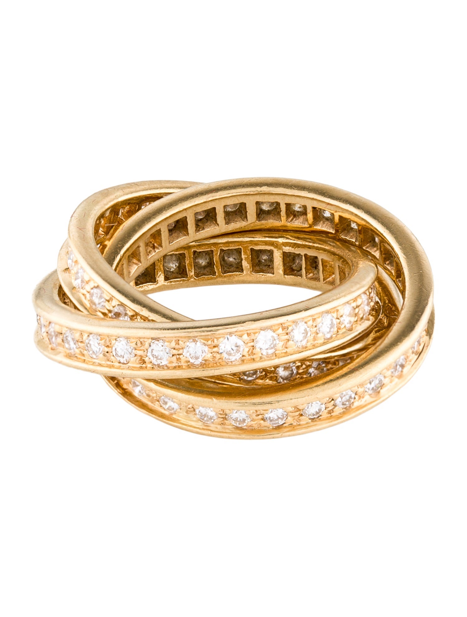Cartier Vintage Diamond Trinity Ring