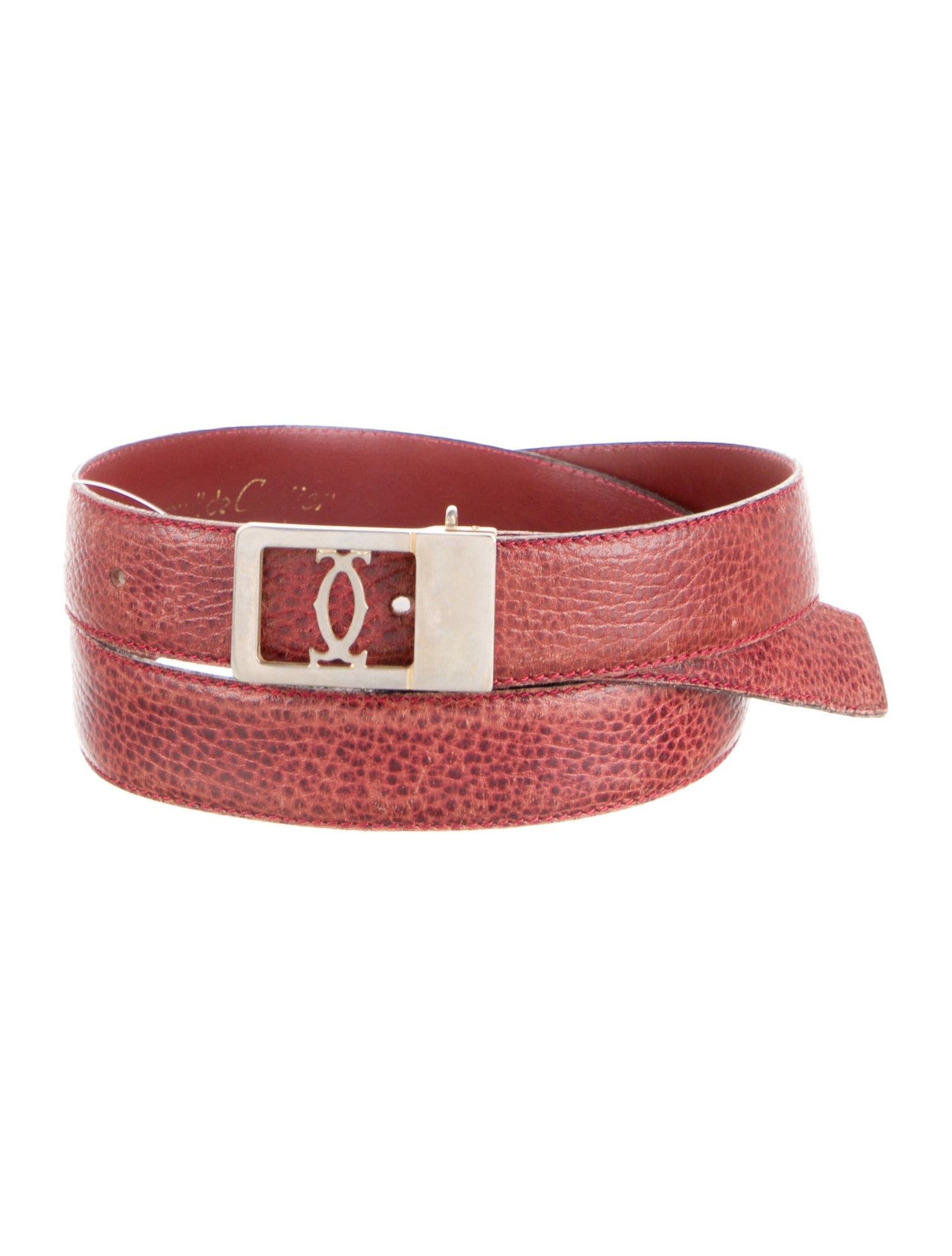 Must de Cartier Skinny Leather Belt