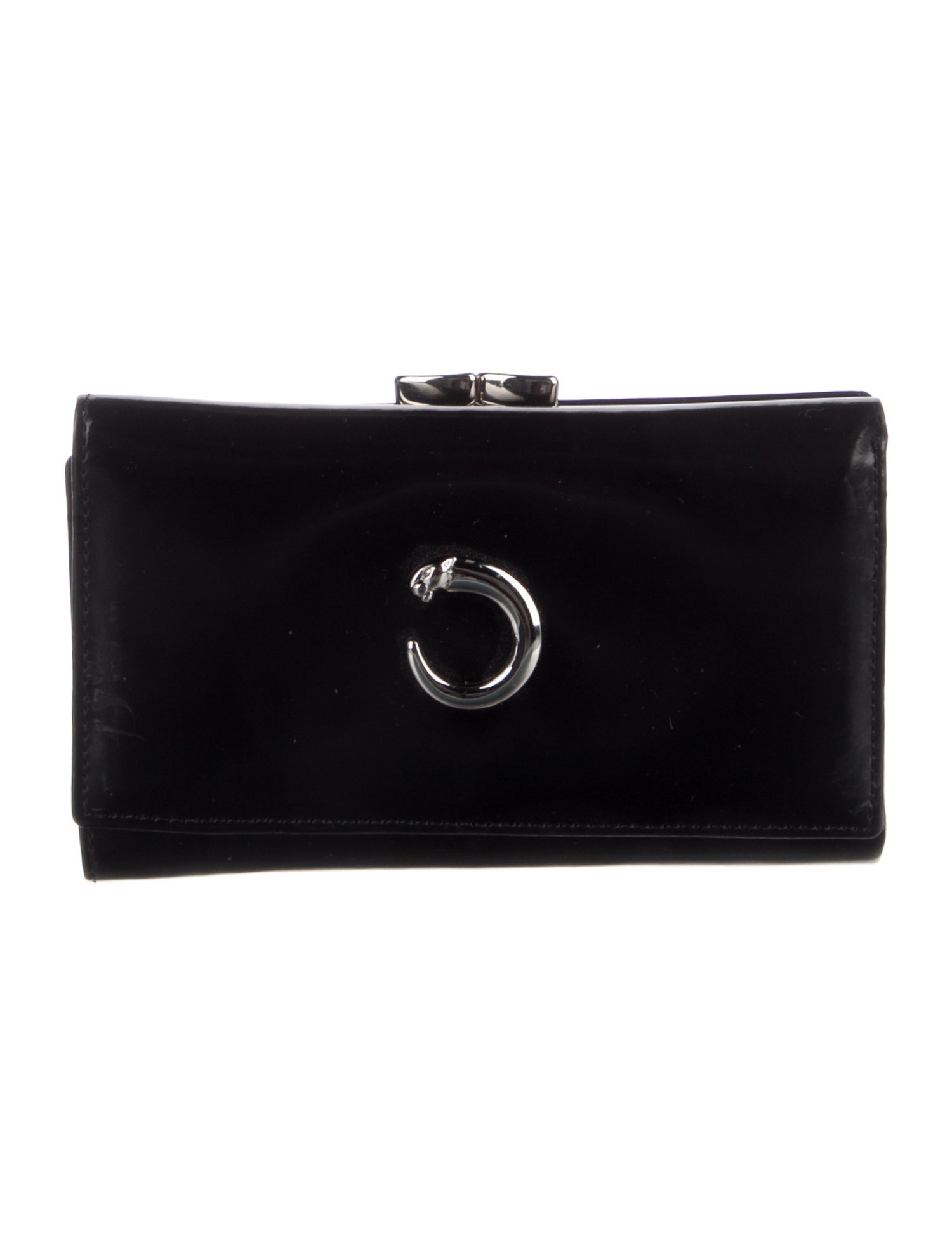 Cartier Patent Leather Compact Wallet