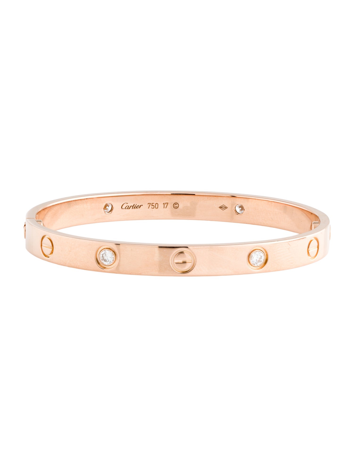 Cartier 4 Diamonds LOVE Bracelet, Classic Model