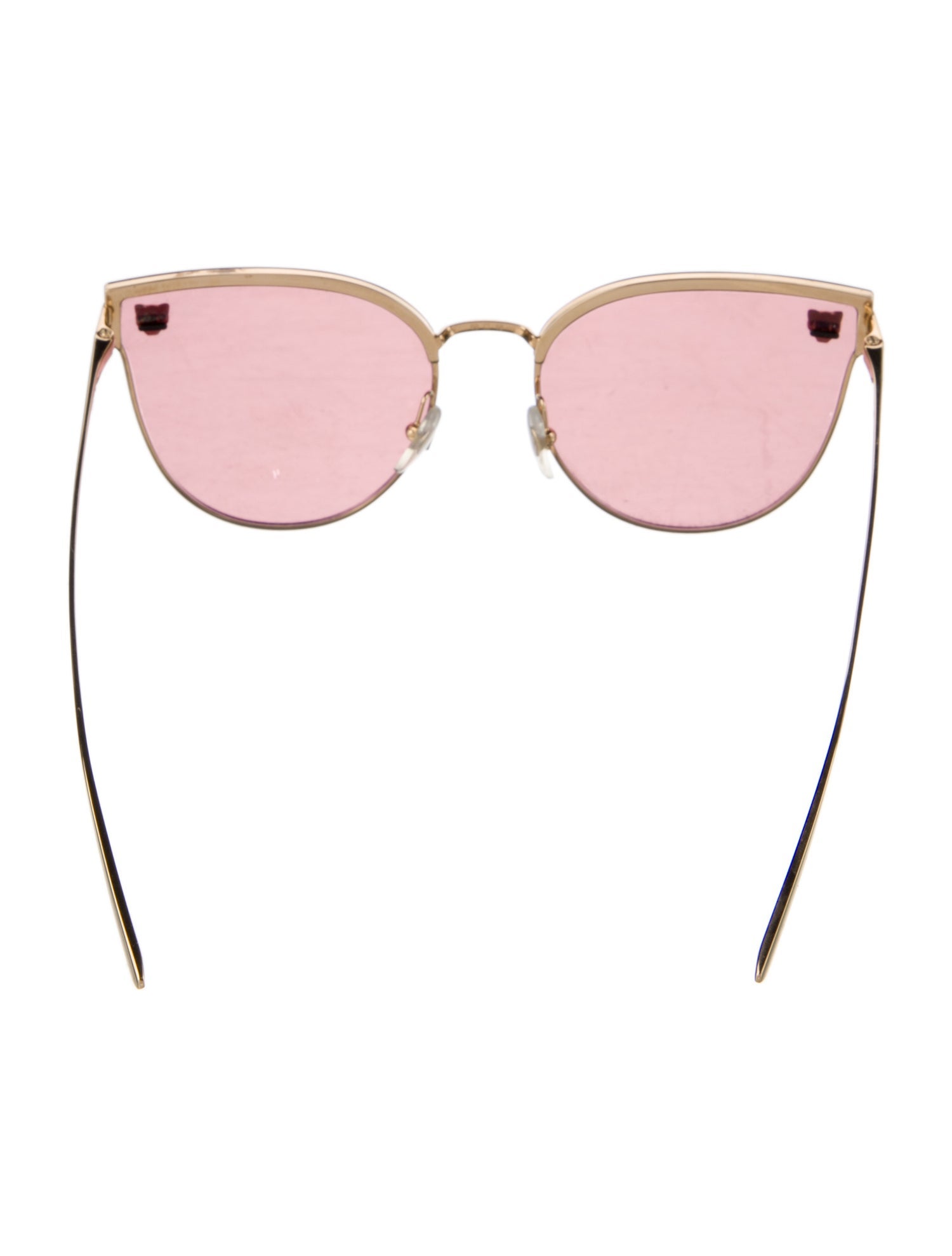 Cartier Panthere De Cartier Feline Head Accent Sunglasses