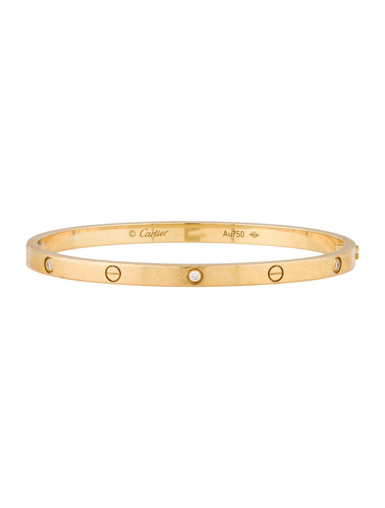 Cartier LOVE Bracelet, Small Model, 6 Diamonds