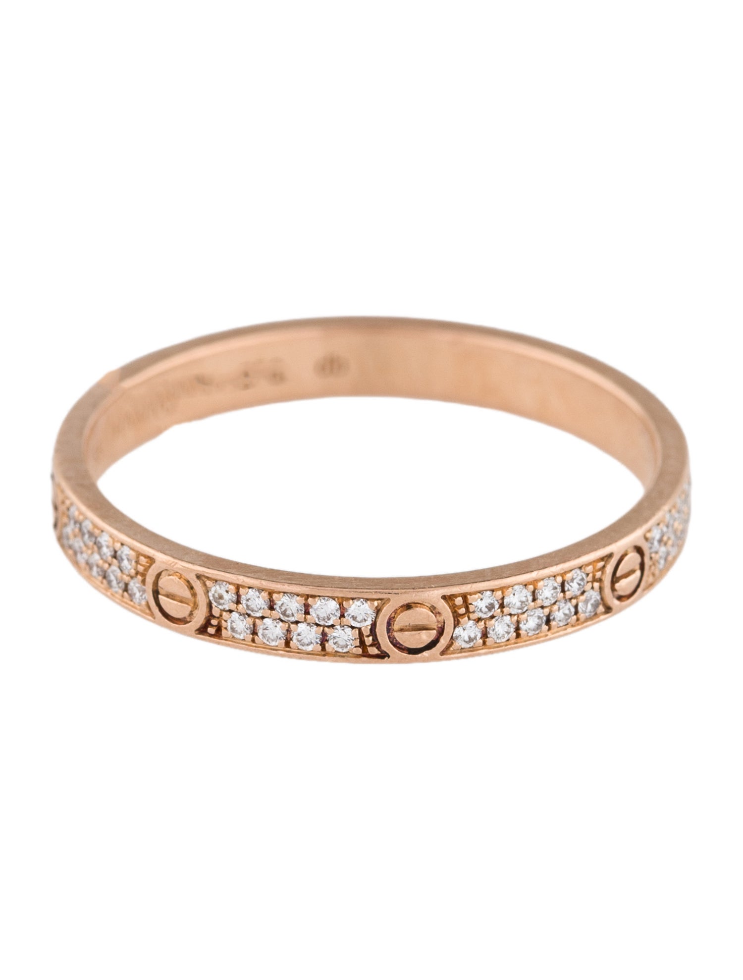 Cartier Pavéd LOVE Ring, Mini Model