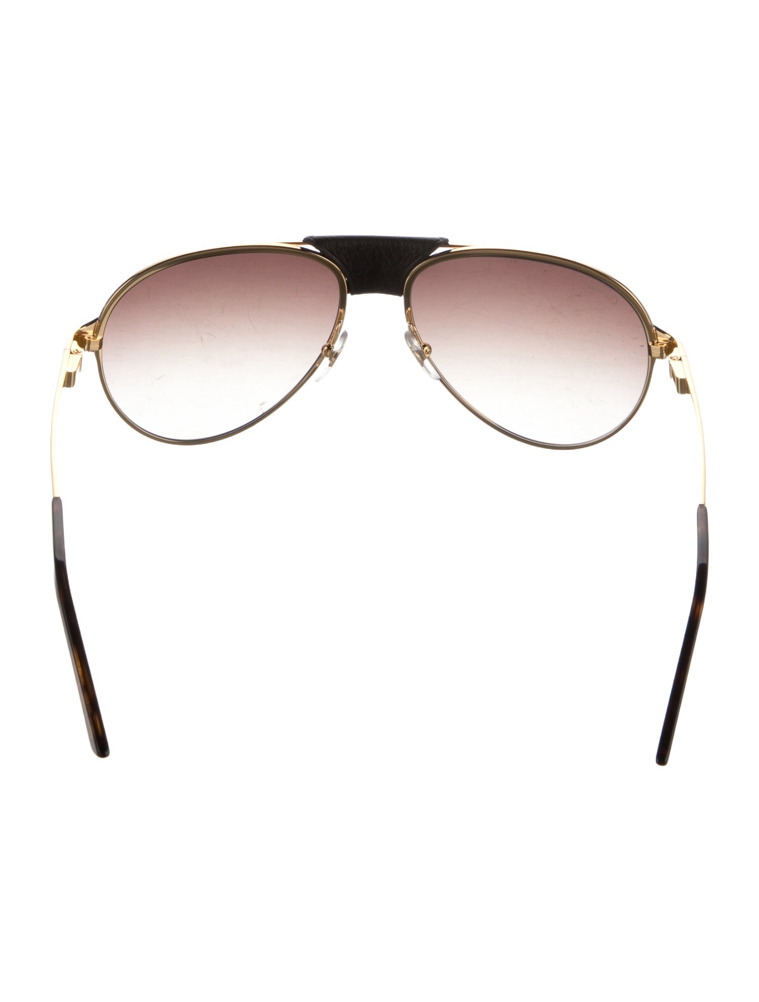 Cartier Santos de Cartier Aviator Sunglasses w/ Tags