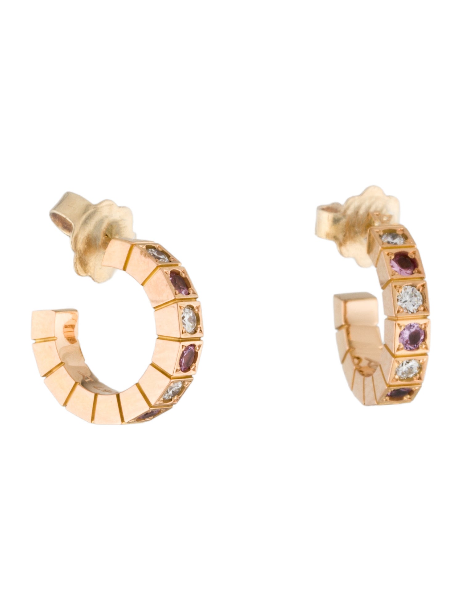 Cartier Vintage Lanieres Hoop Earrings