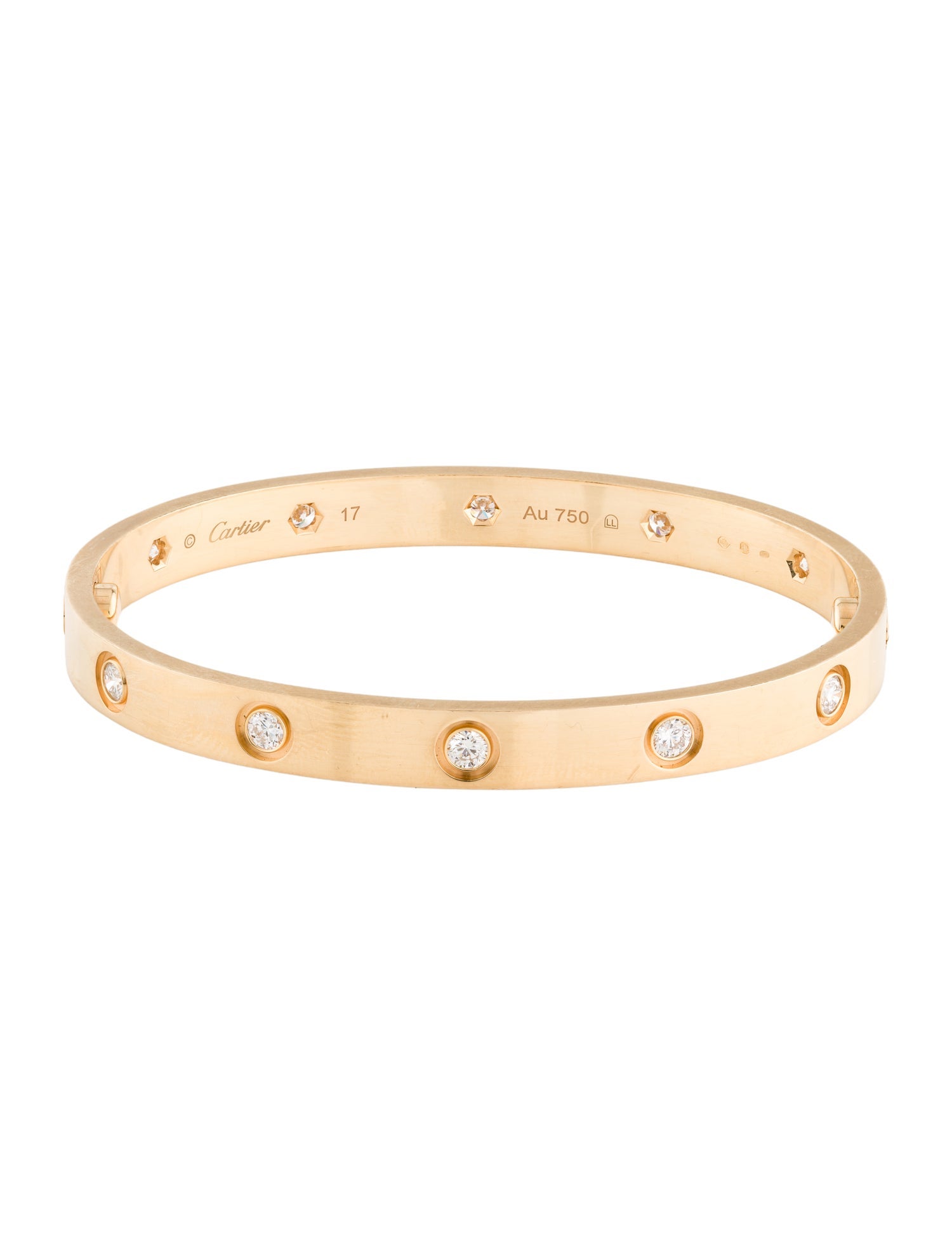 Cartier LOVE Bracelet, Classic Model, 10 Diamonds