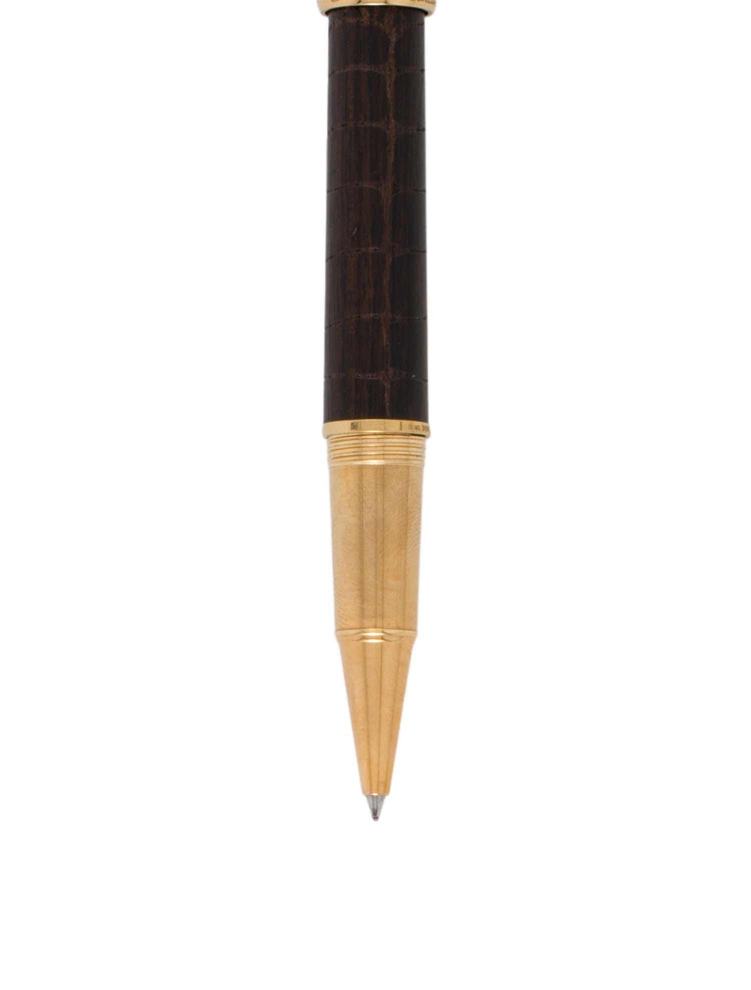 Cartier Louis Cartier Ebony Wood Croco Rollerball Pen