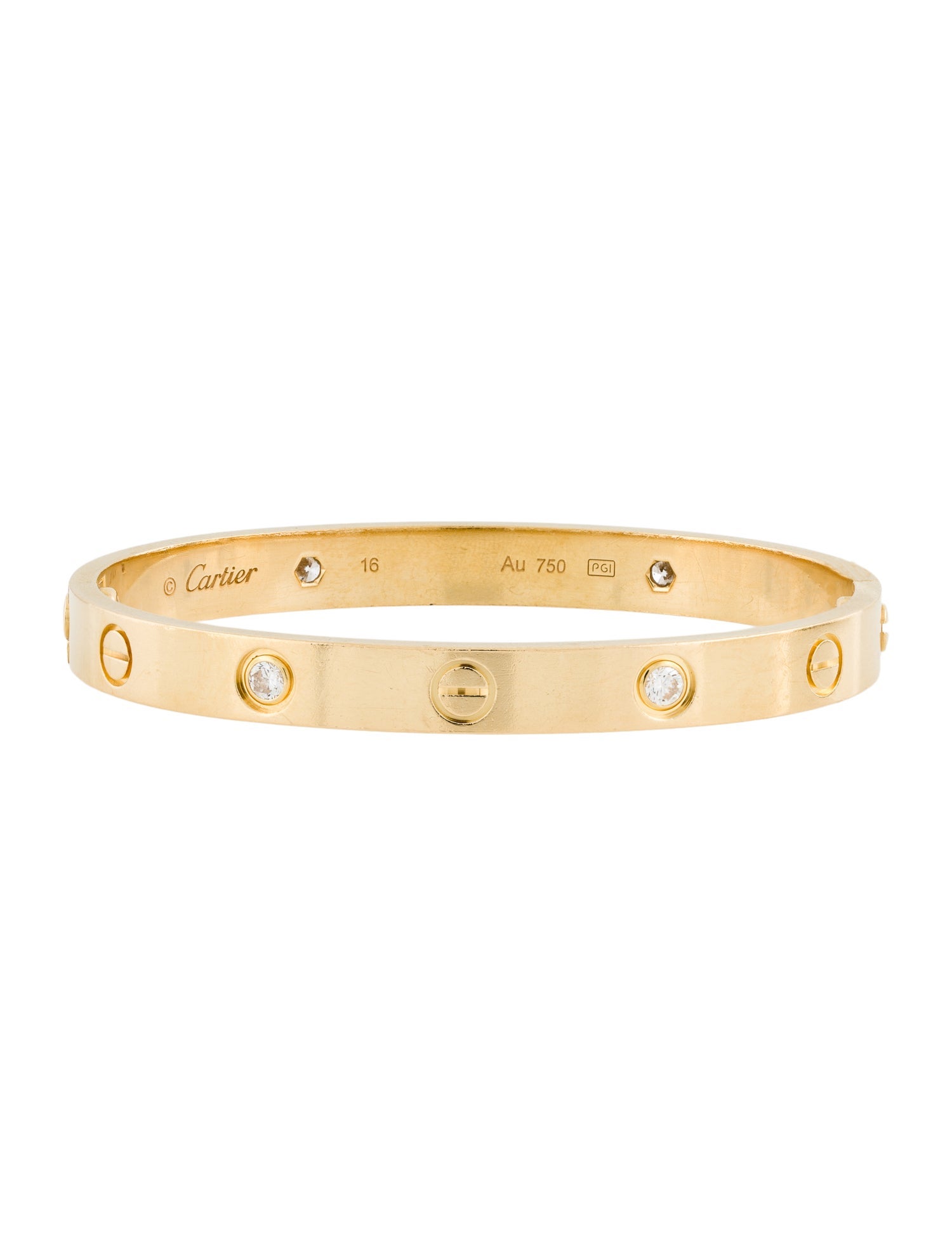 Cartier 4 Diamond LOVE Bracelet, Classic Model