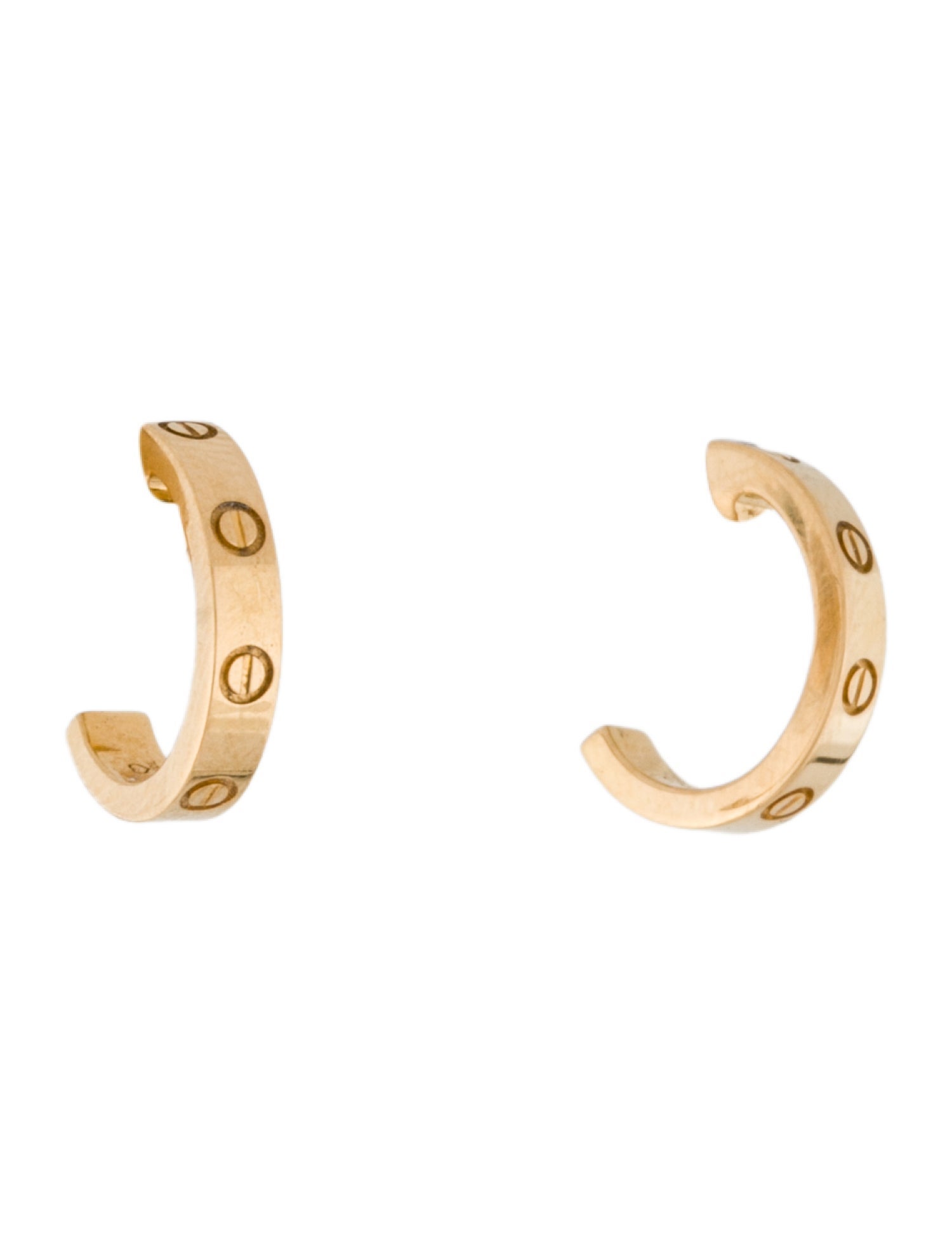 Cartier LOVE Hoop Earrings. Small Model