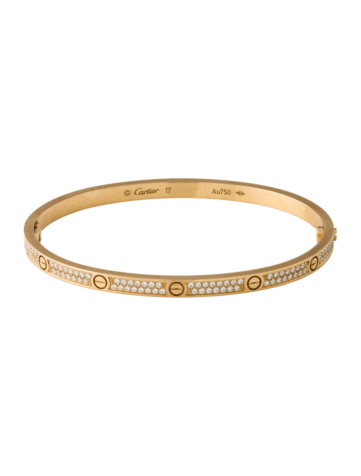 Cartier LOVE Bracelet, Small Model, Pavéd