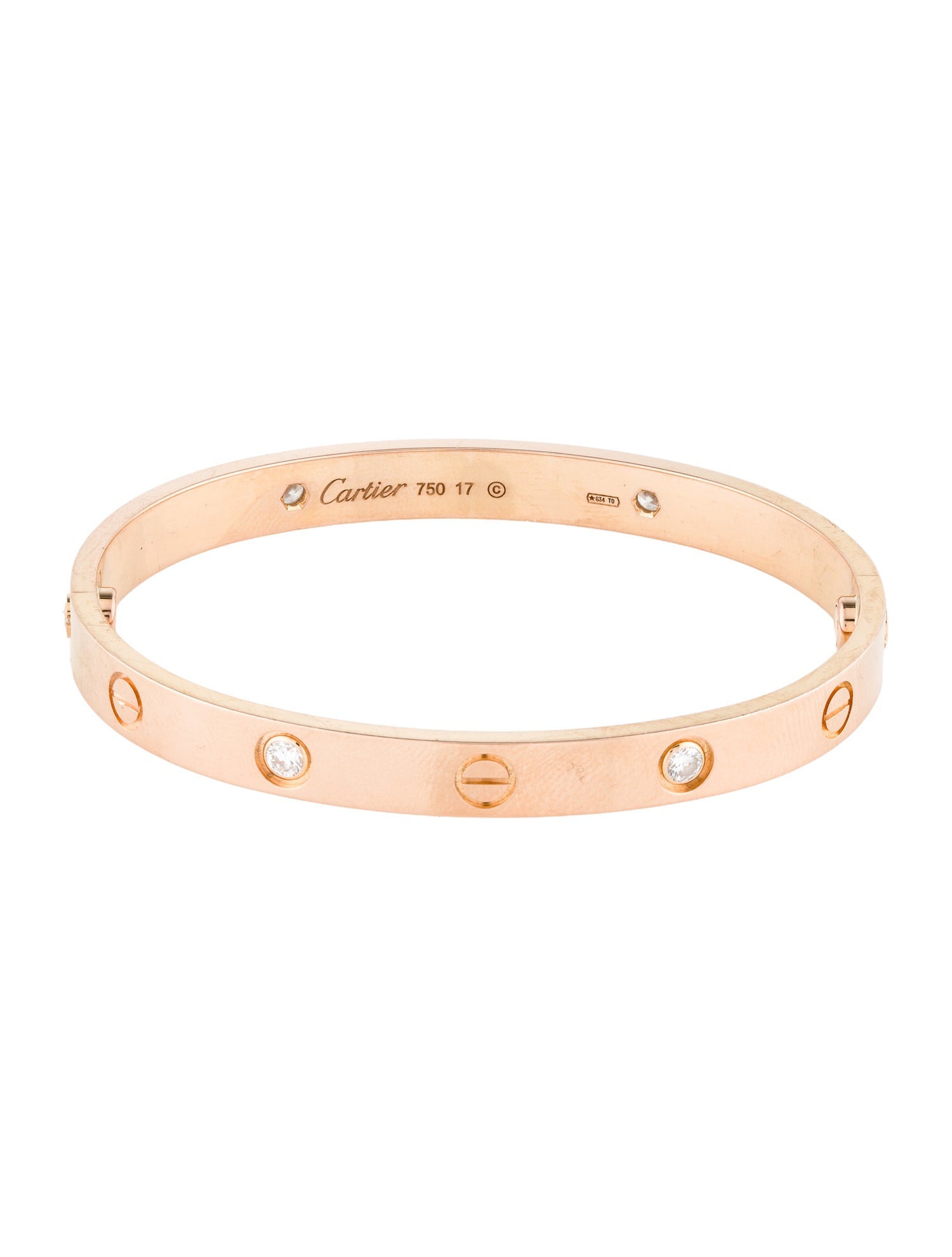 Cartier 4 Diamond Classic LOVE Bracelet
