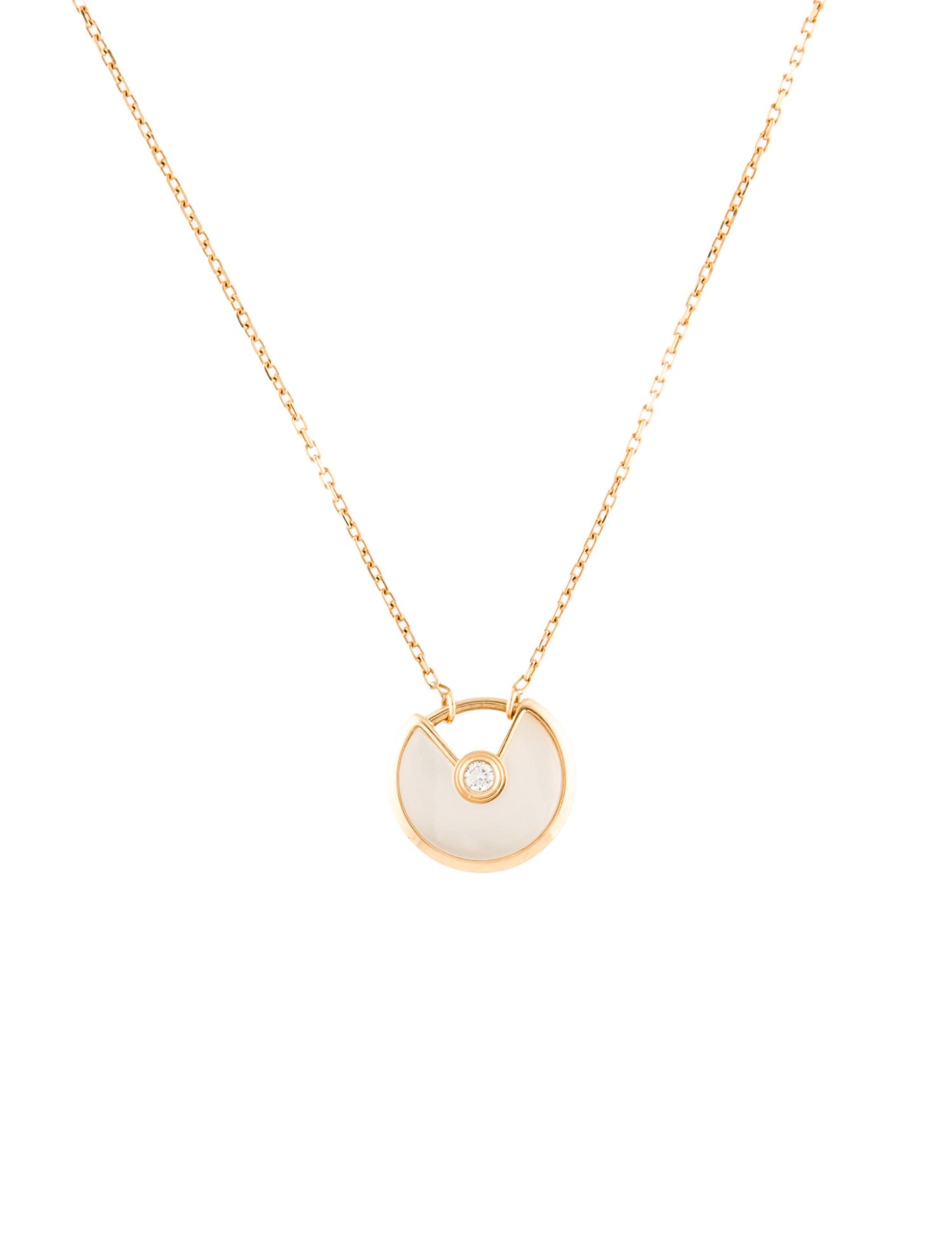 Cartier Mother of Pearl Amulette de Cartier Pendant Necklace