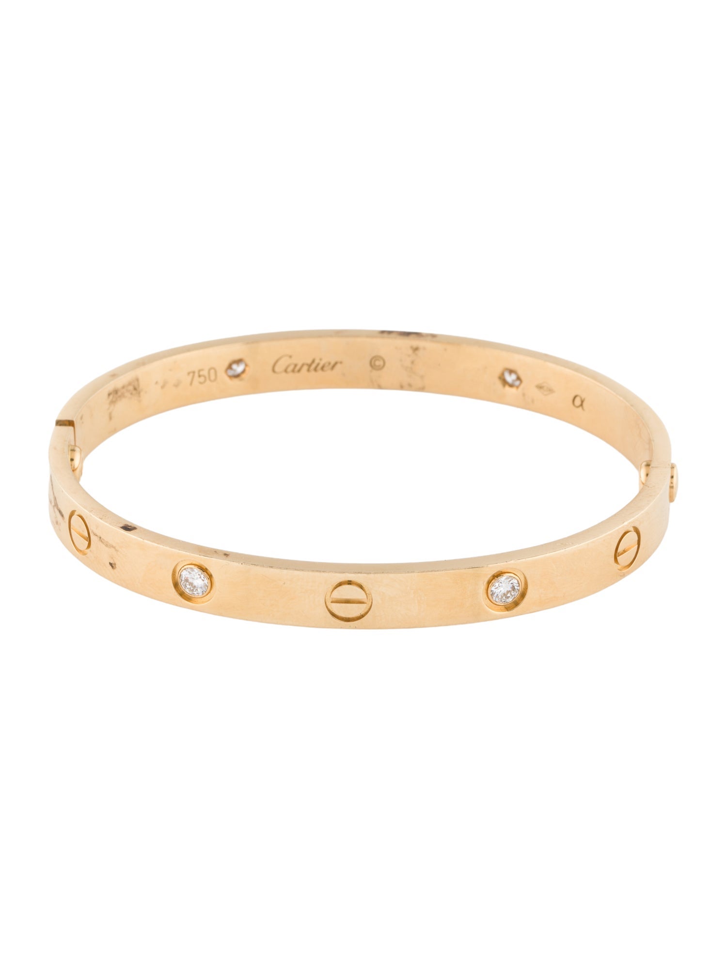 Cartier 4 Diamond LOVE Classic Bracelet
