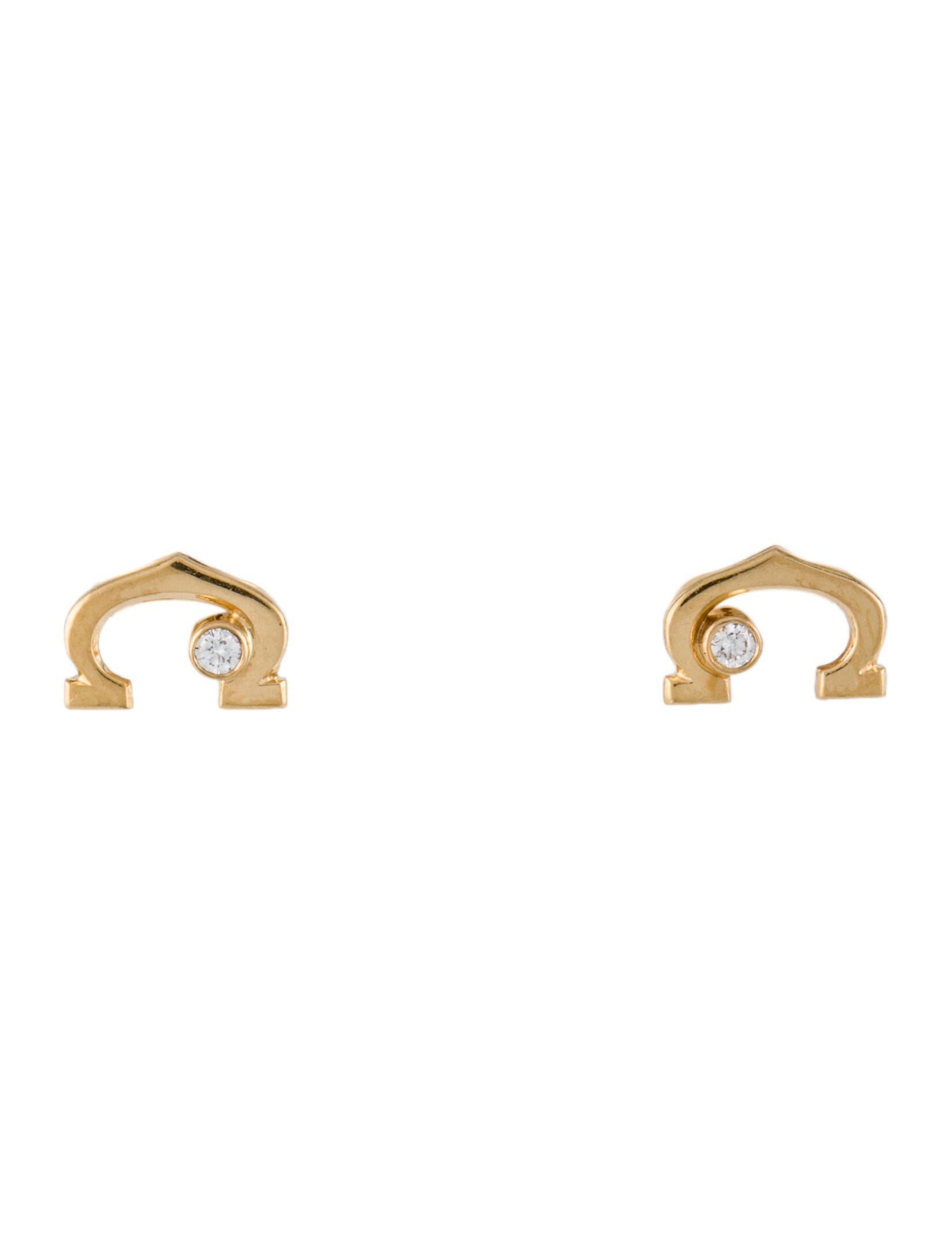 Cartier Vintage Diamond C de Cartier Studs
