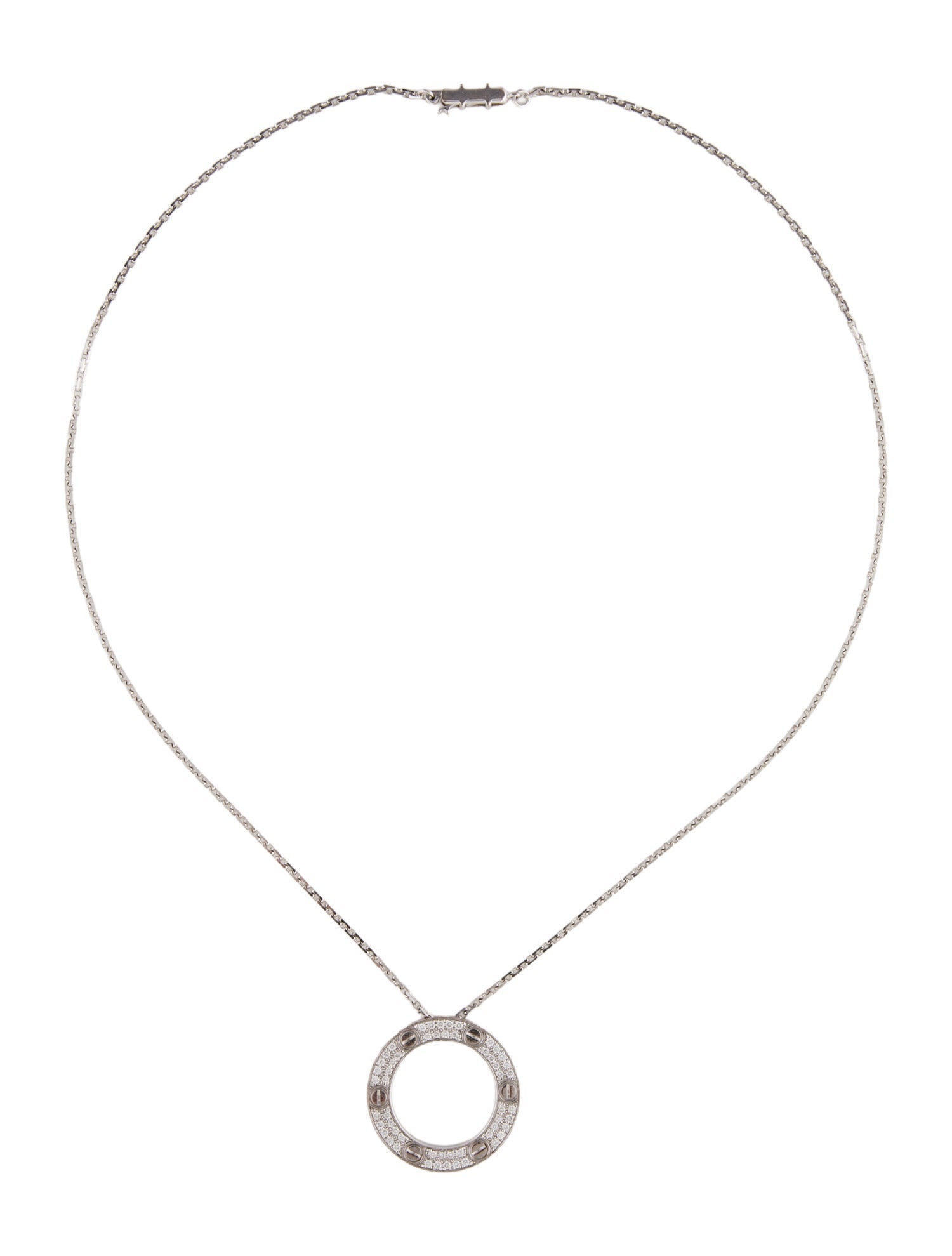 Cartier LOVE Pendant Necklace, Pavéd