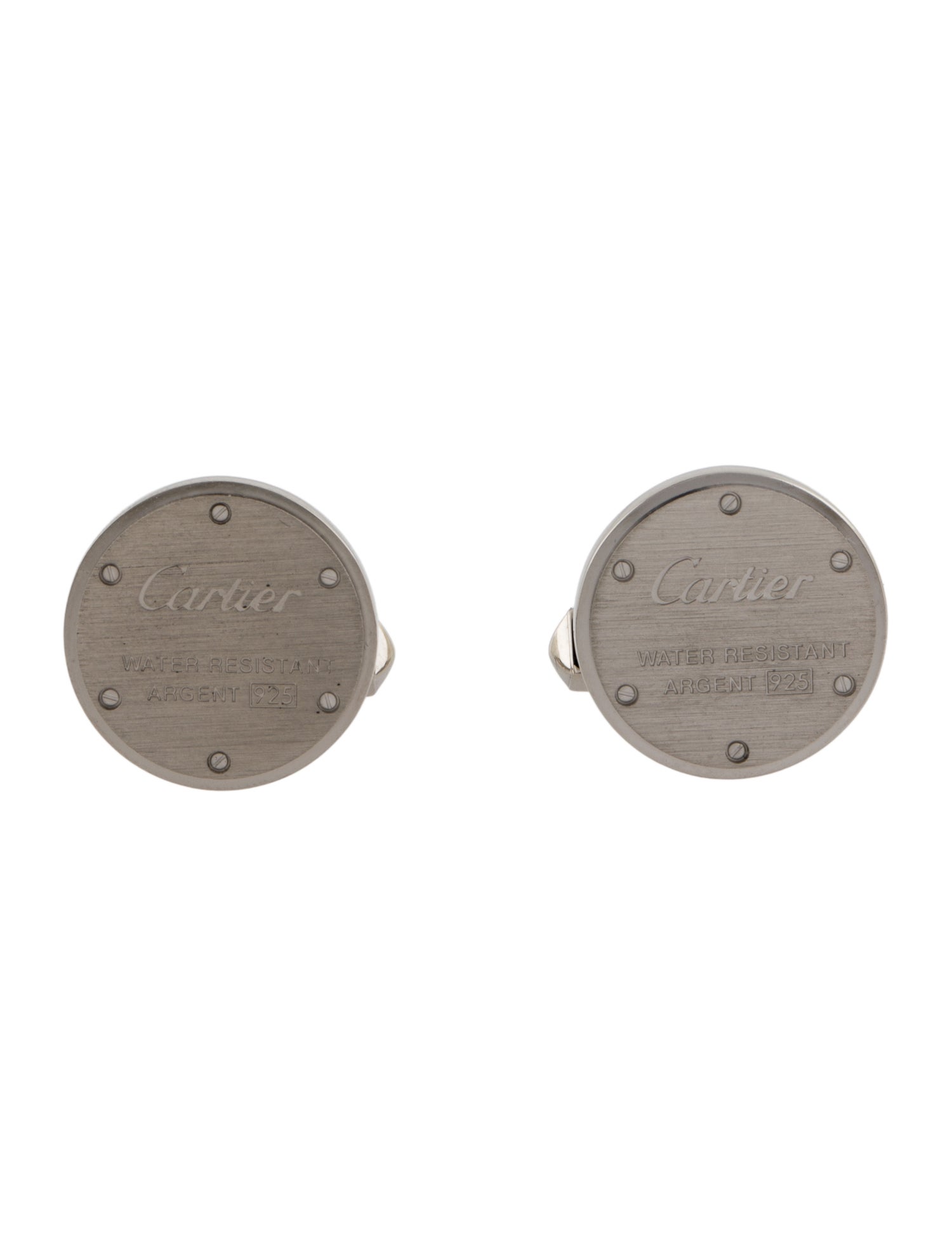 Cartier Water Resistant Decor Cufflinks