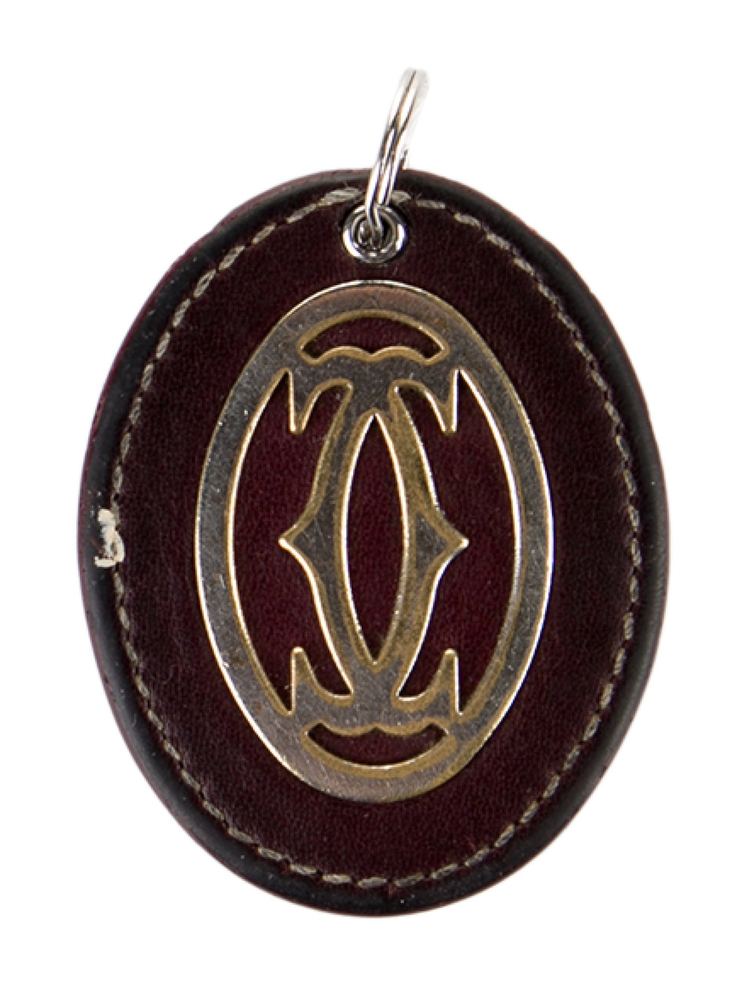 Cartier Leather Monogrammed Key Chain