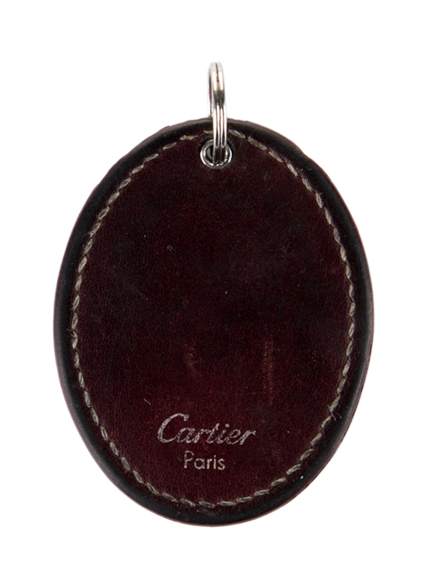 Cartier Leather Monogrammed Key Chain