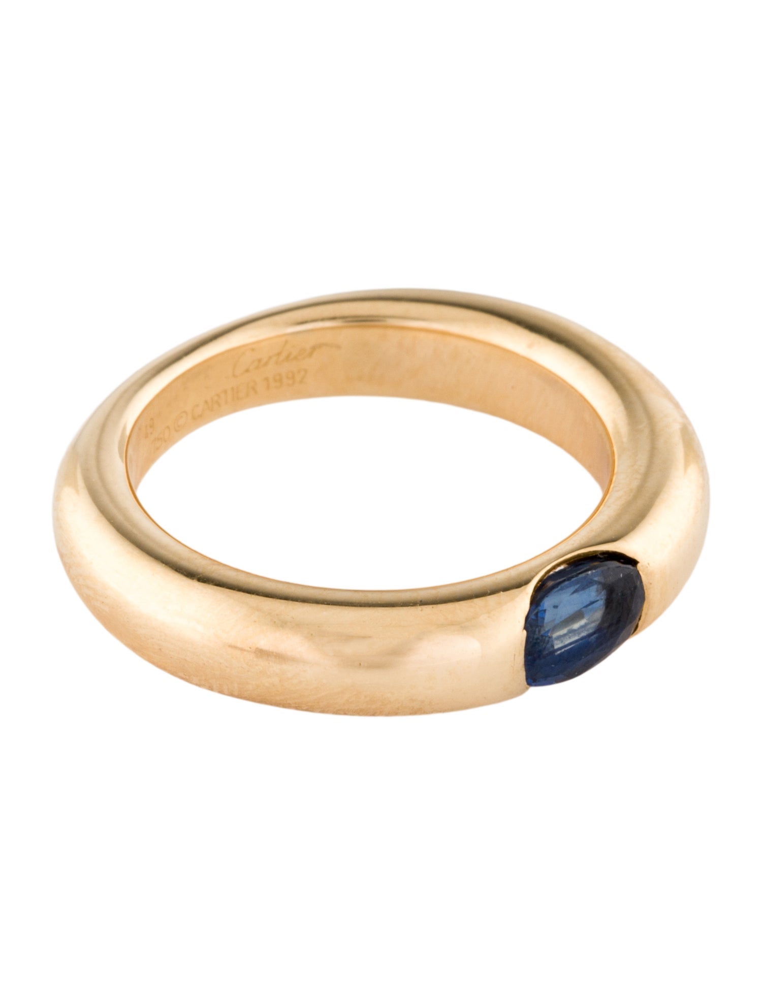 Cartier Vintage Sapphire Ellipse Ring
