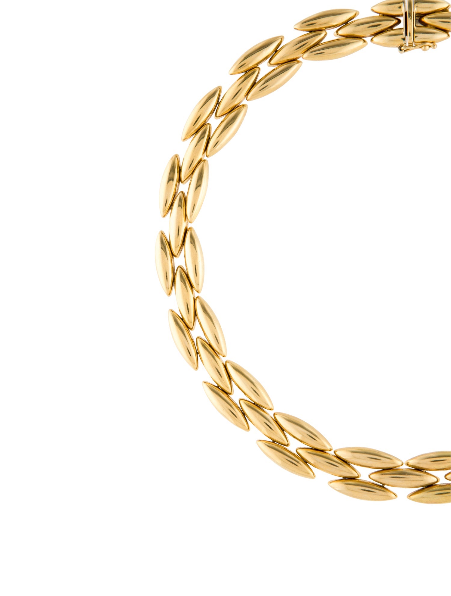 Cartier Vintage Gentiane Link Necklace, 3 Row