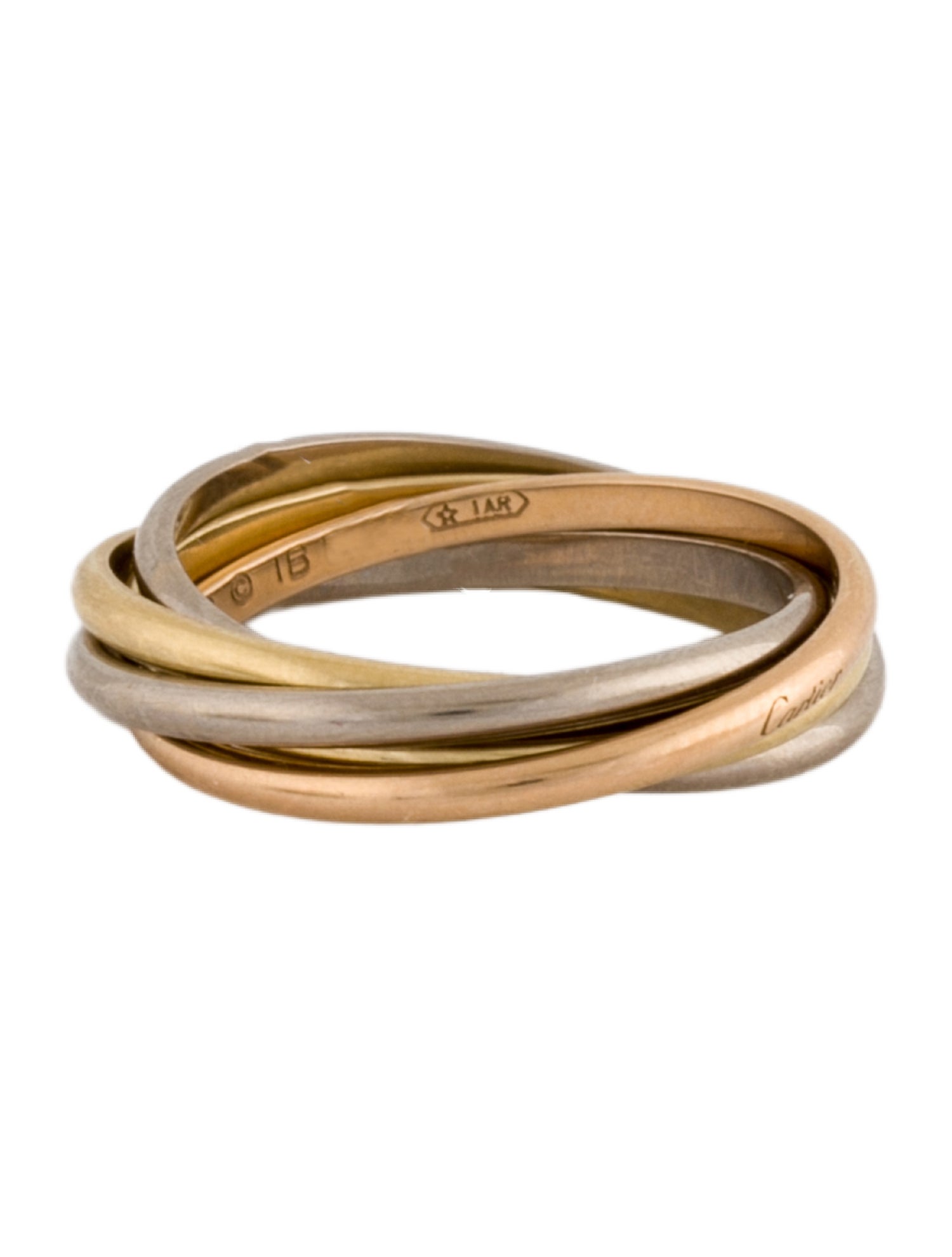 Cartier Vintage Trinity Ring, Five Rows