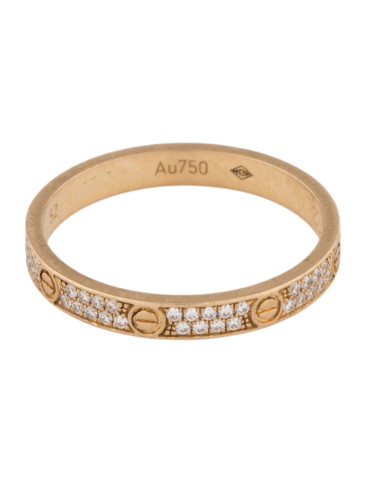 Cartier Pavéd Diamond Mini LOVE Ring