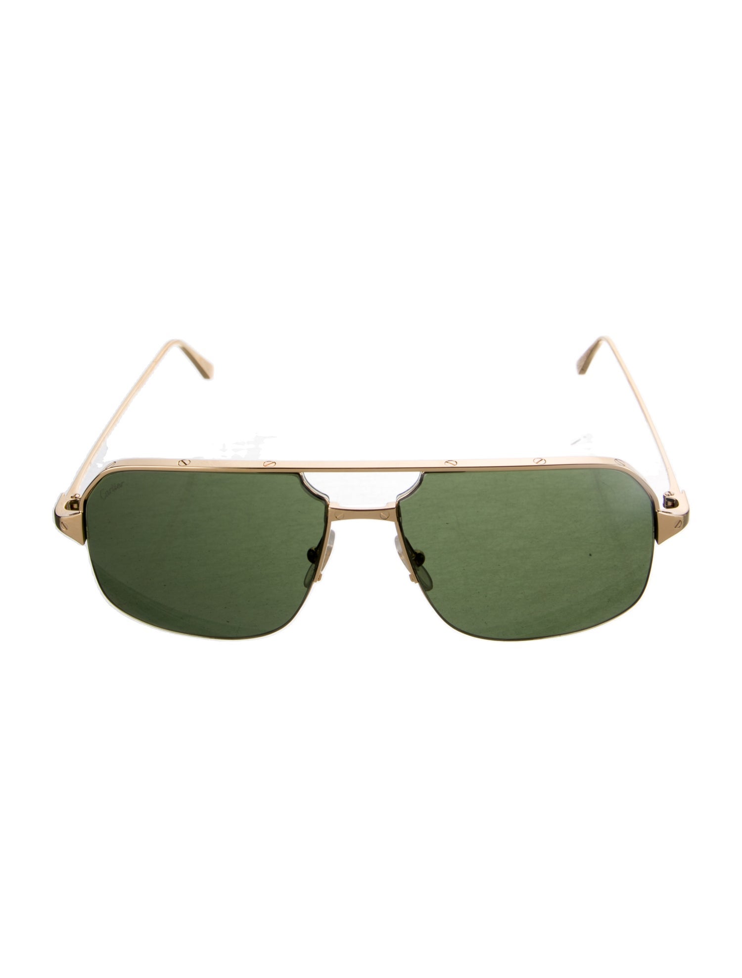 Cartier Santos de Cartier Square Sunglasses w/ Tags