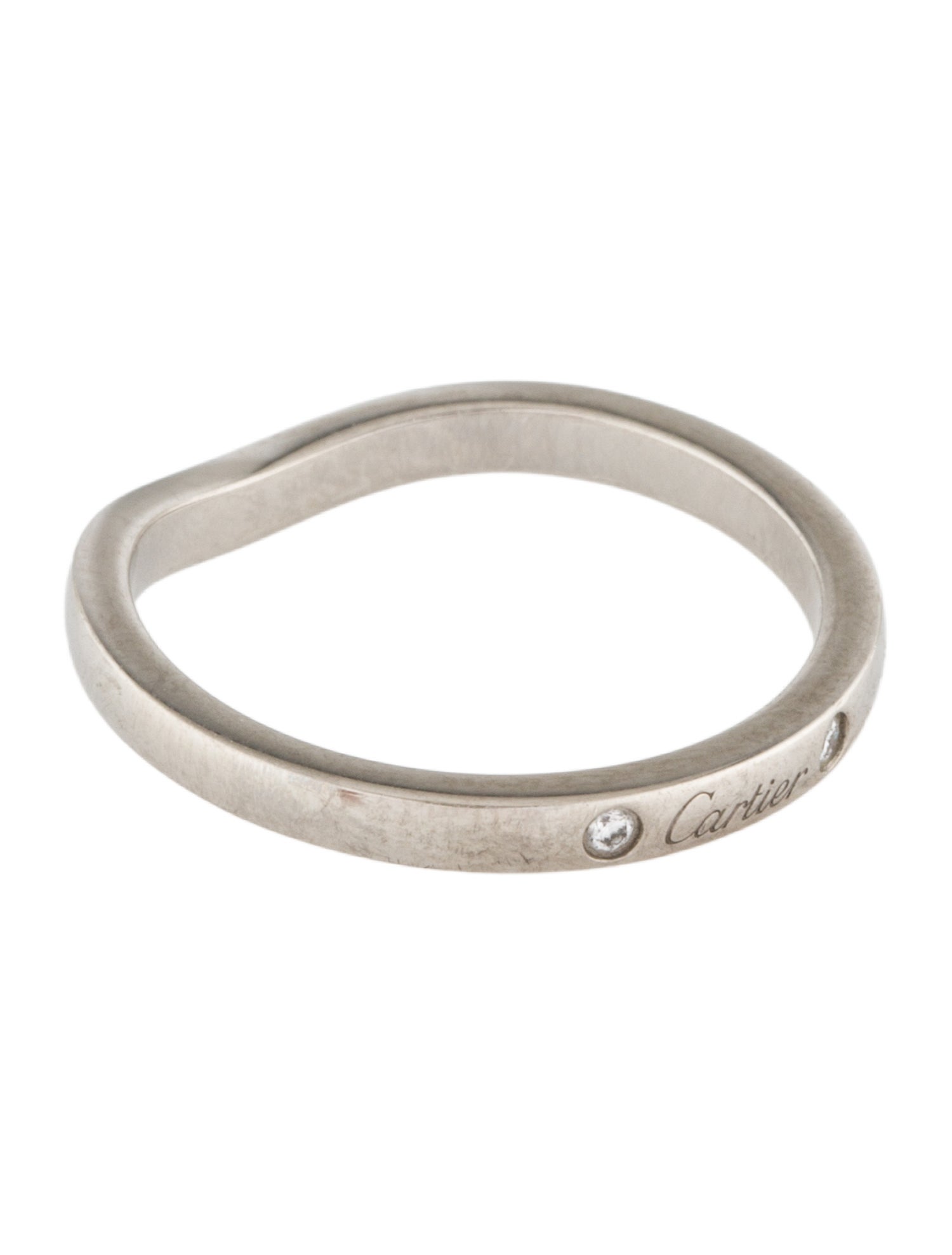 Cartier 3 Diamond Ballerine Wedding Band