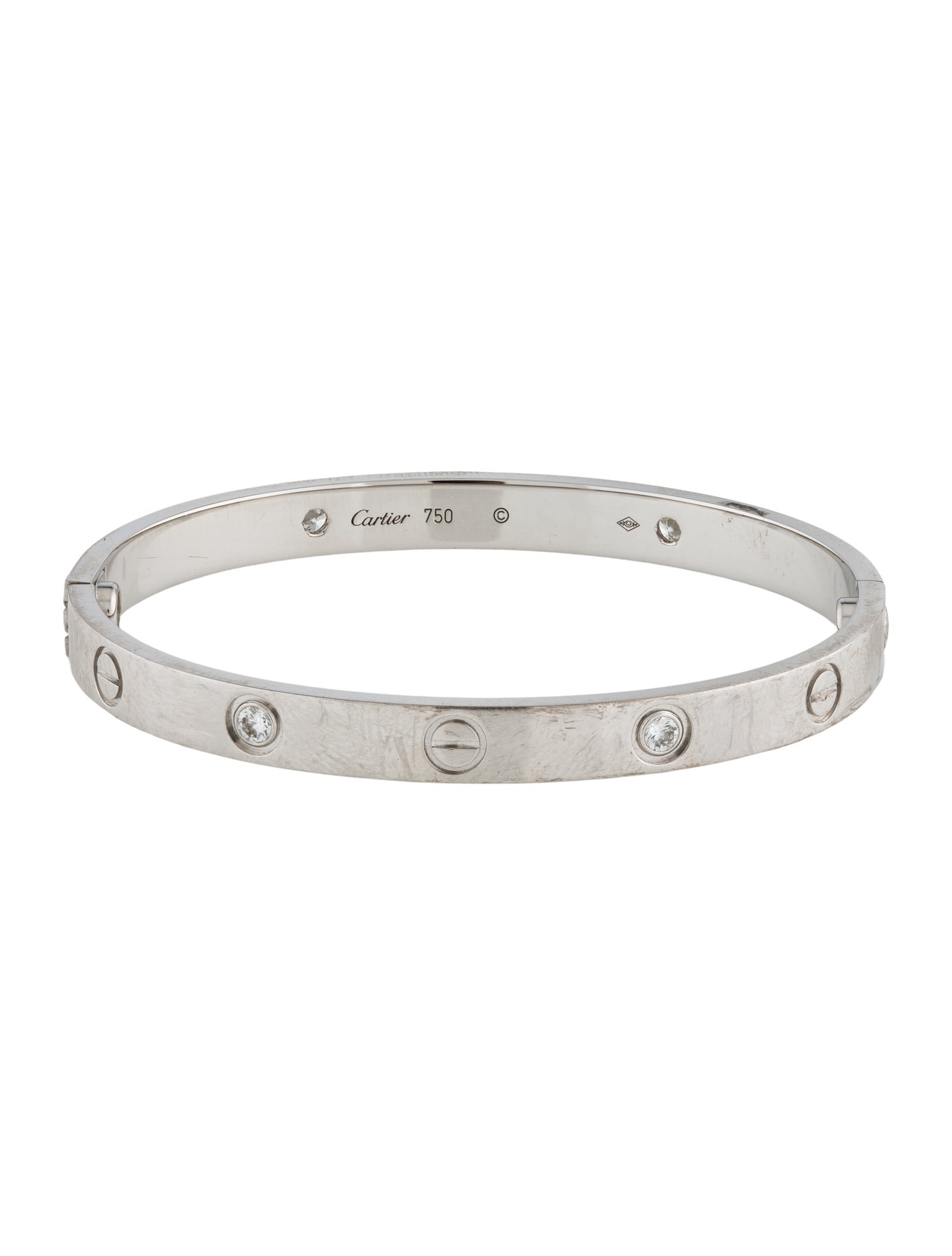 Cartier LOVE Bracelet, Classic Model, 4 Diamonds