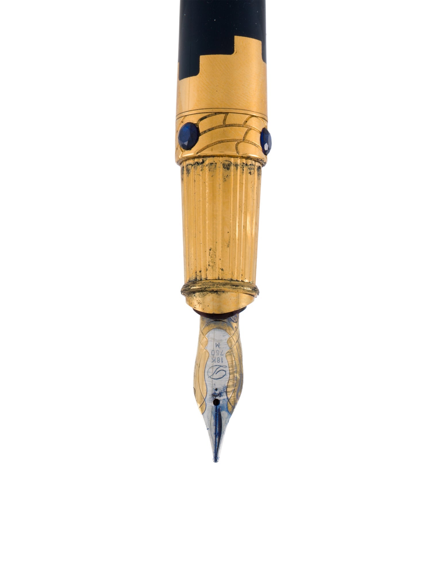 Cartier 1998 Nuevo Mundo Limited Blue Spinels Fountain Pen
