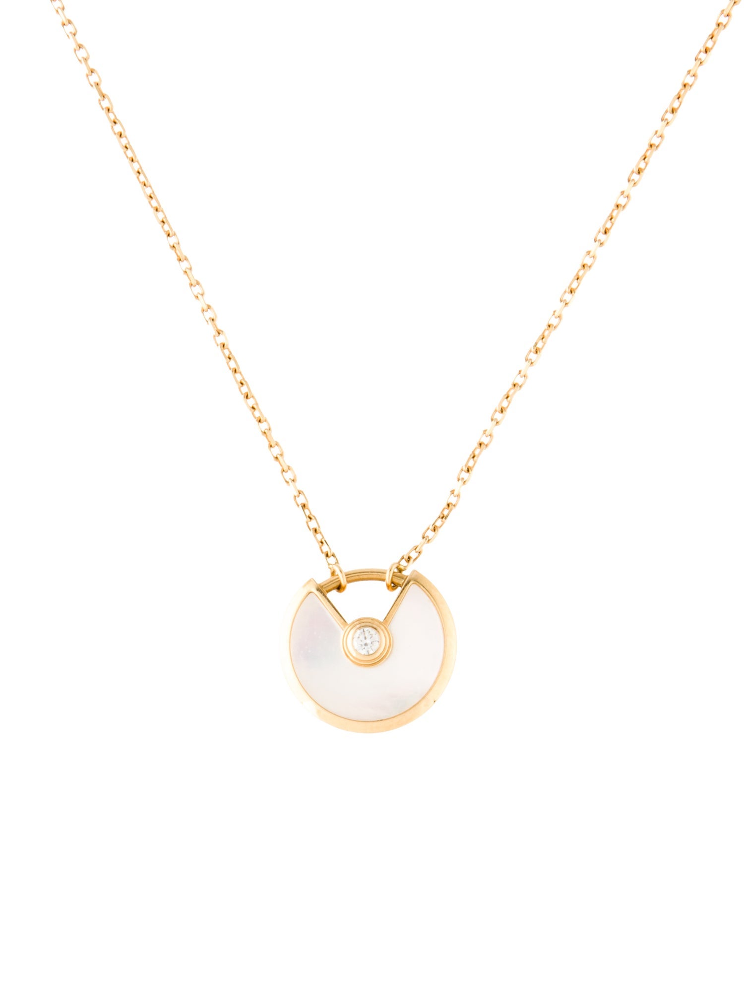 Cartier Mother Of Pearl Amulette de Cartier Necklace, XS Model