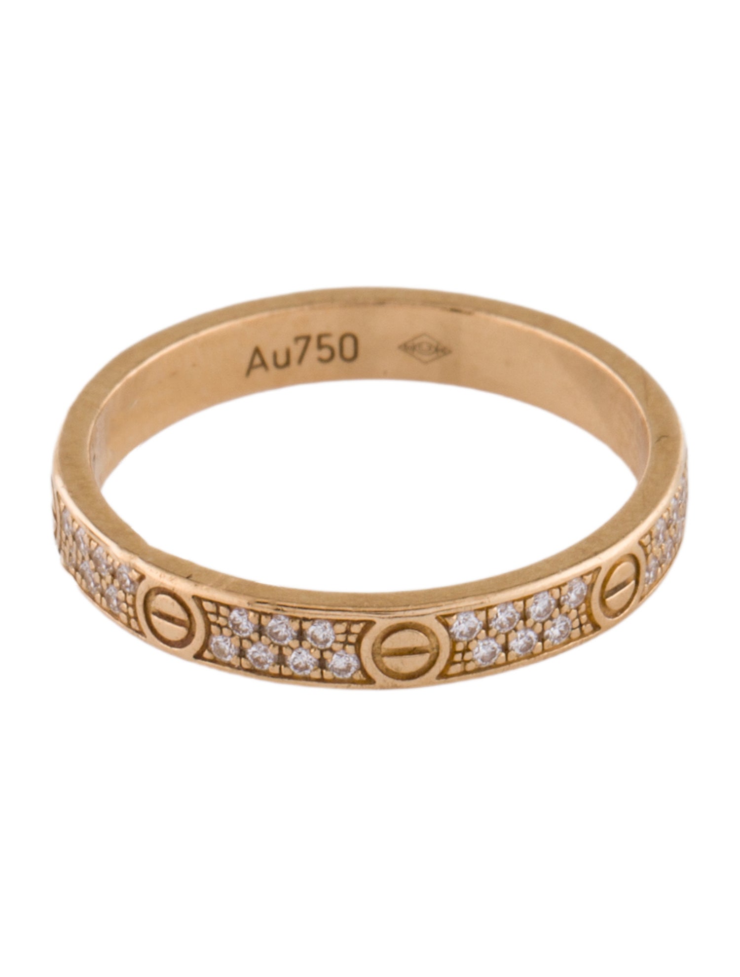 Cartier LOVE Ring, Mini Model, Paved