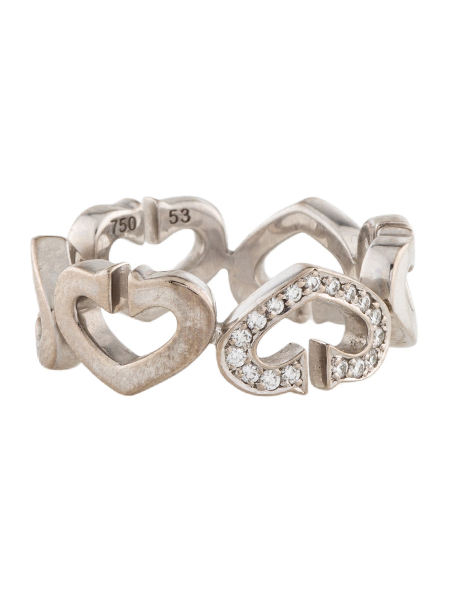 Cartier C de Cartier Heart Diamond Band