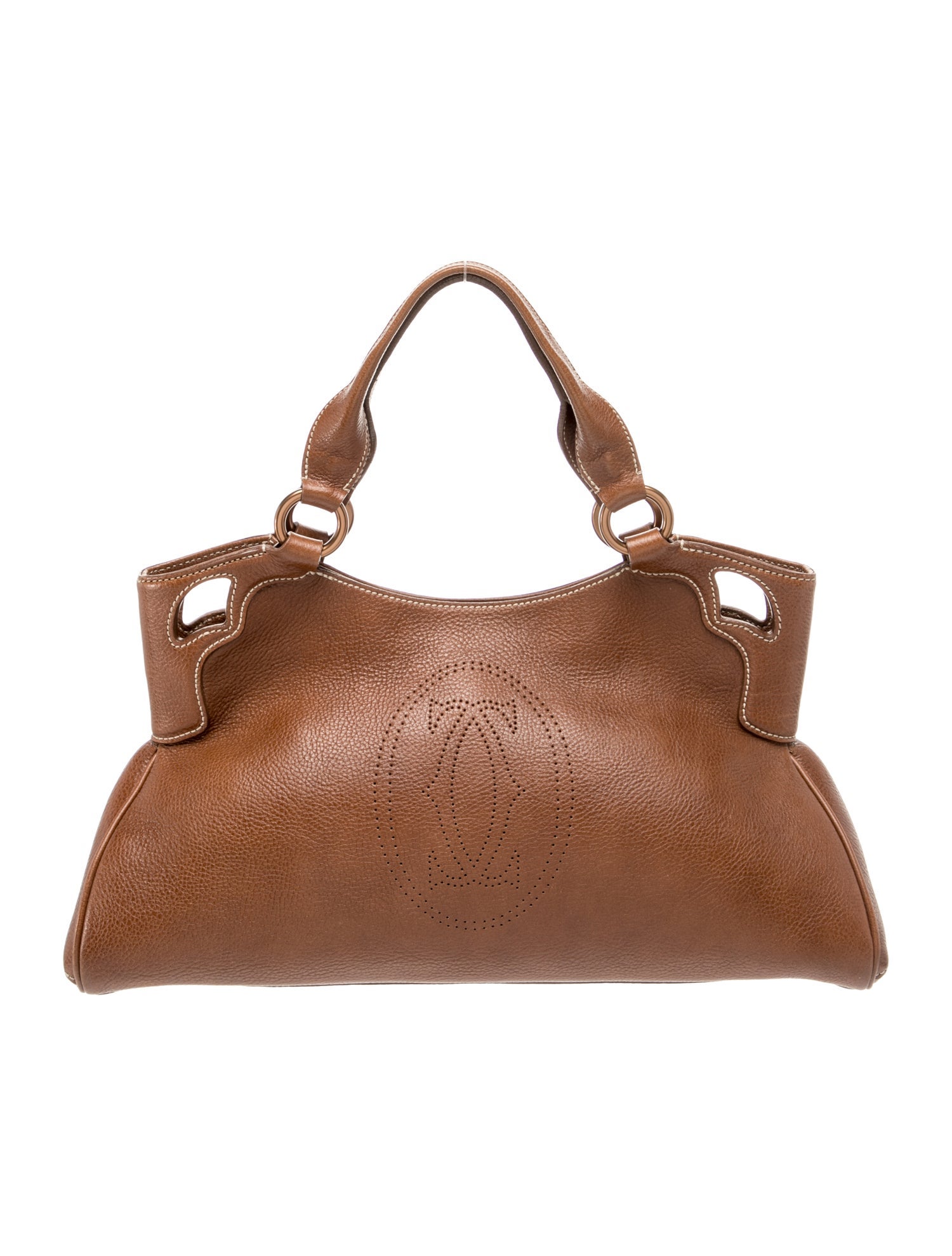 Cartier Leather Top Handle Bag