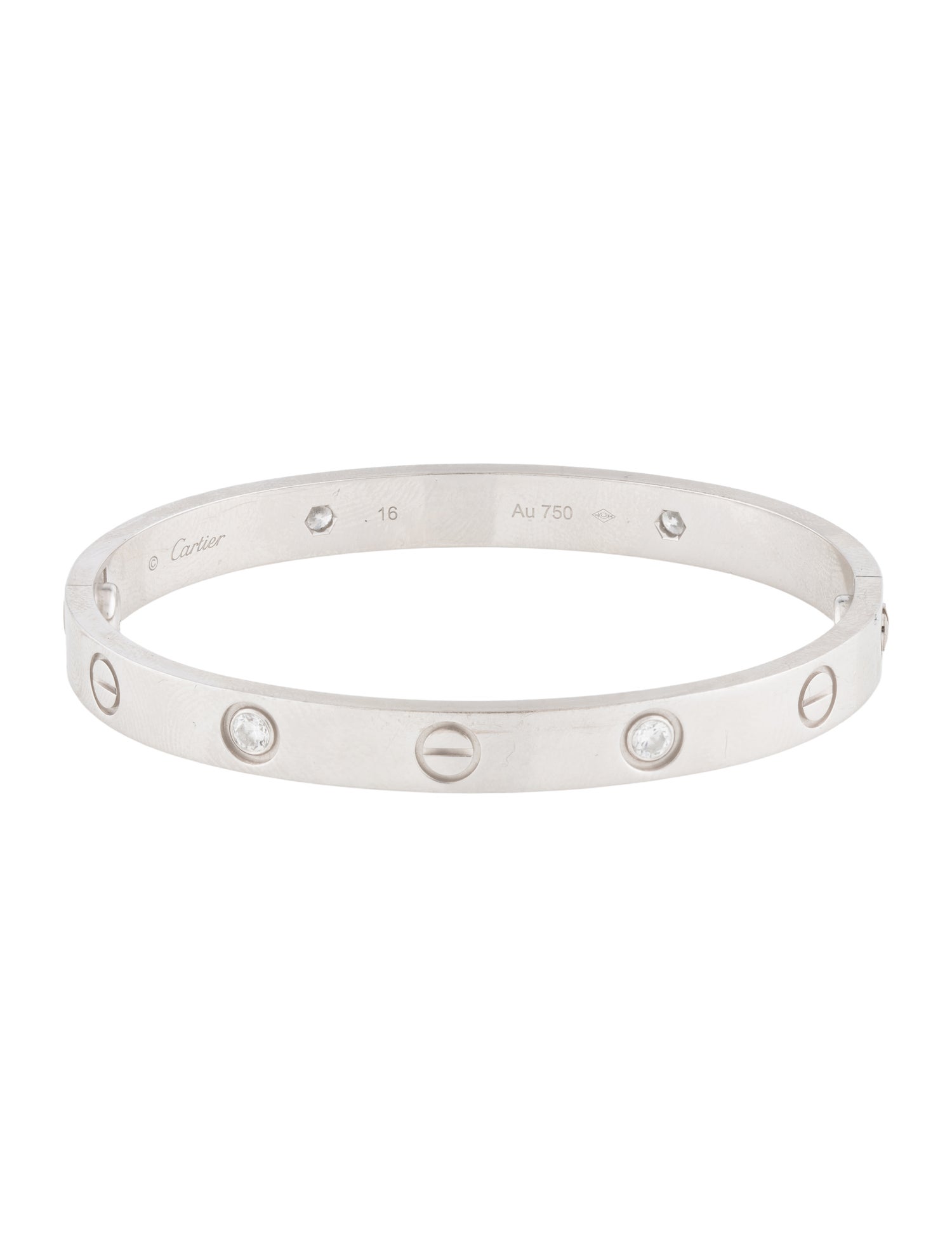 Cartier LOVE Bracelet, Classic Model, 4 Diamonds