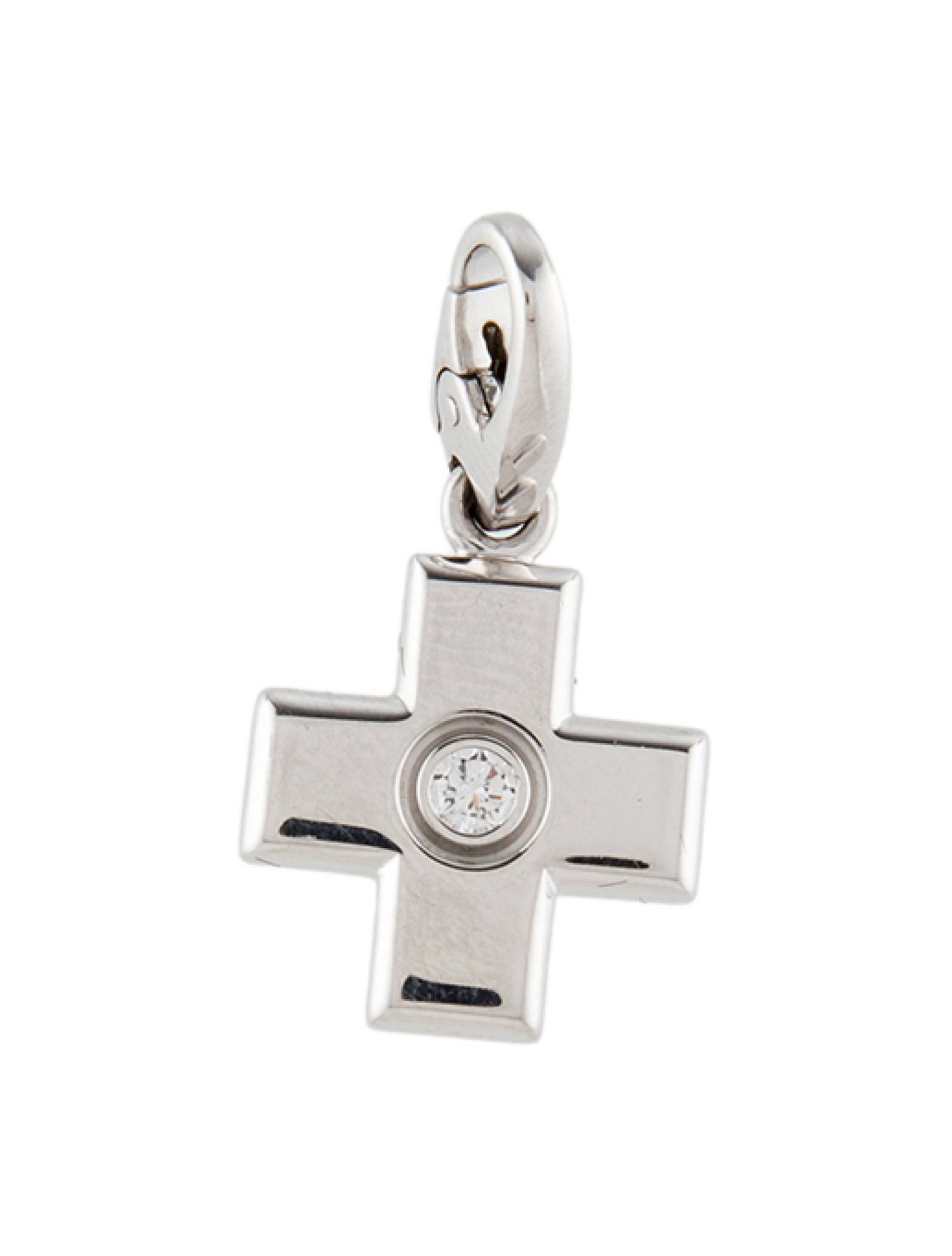 Cartier Diamond Cross Charm Pendant
