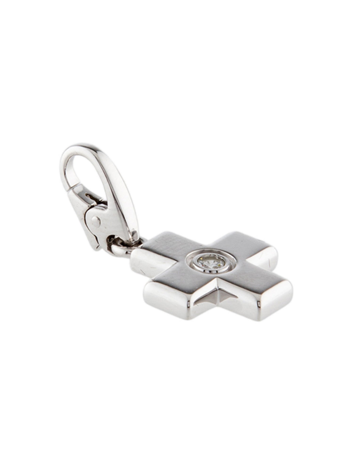 Cartier Diamond Cross Charm Pendant