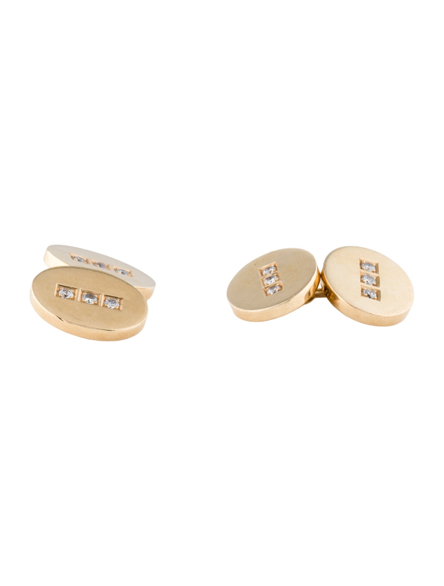 Cartier Vintage Diamond Cufflinks