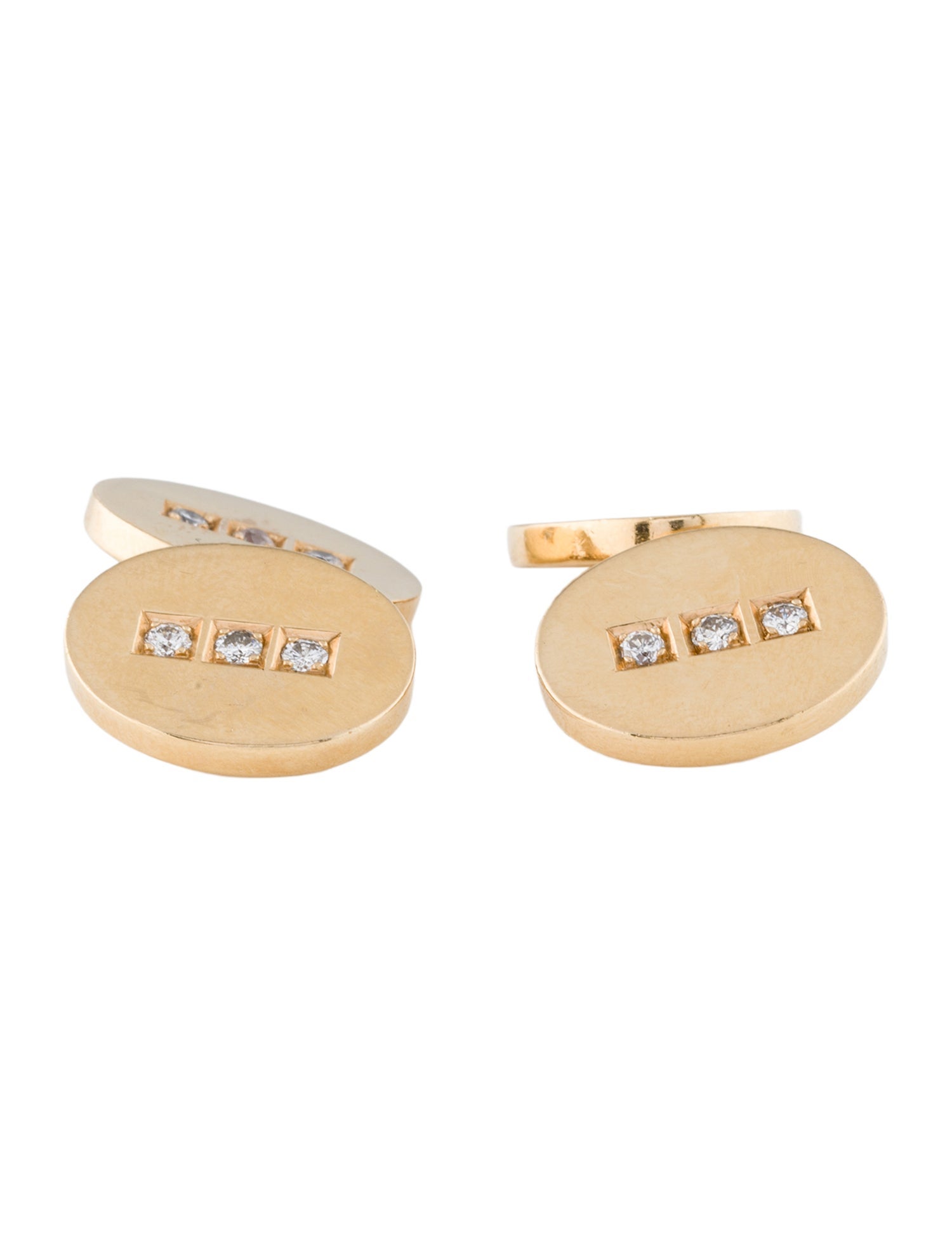 Cartier Vintage Diamond Cufflinks