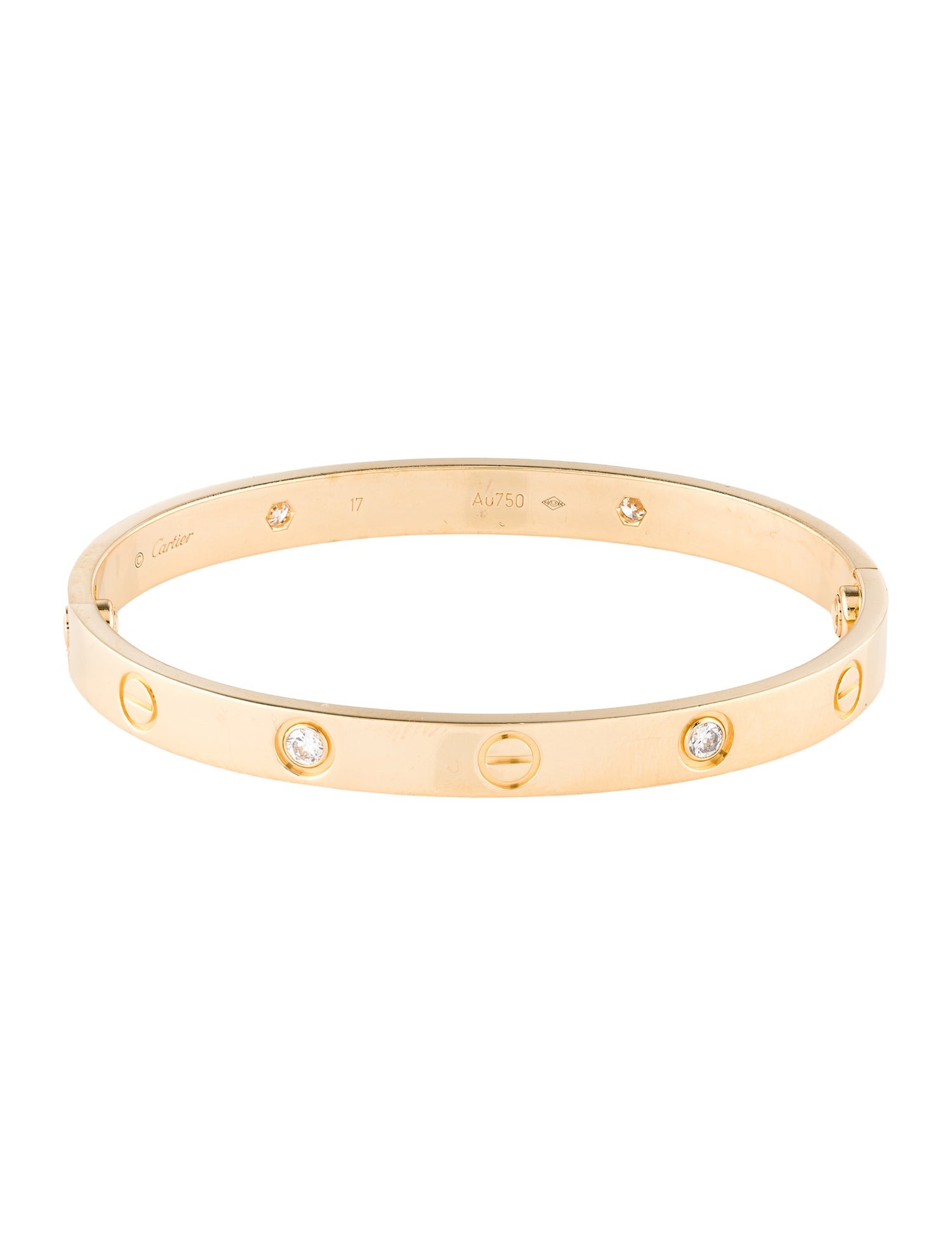 Cartier 4 Diamond LOVE Bracelet, Classic Model
