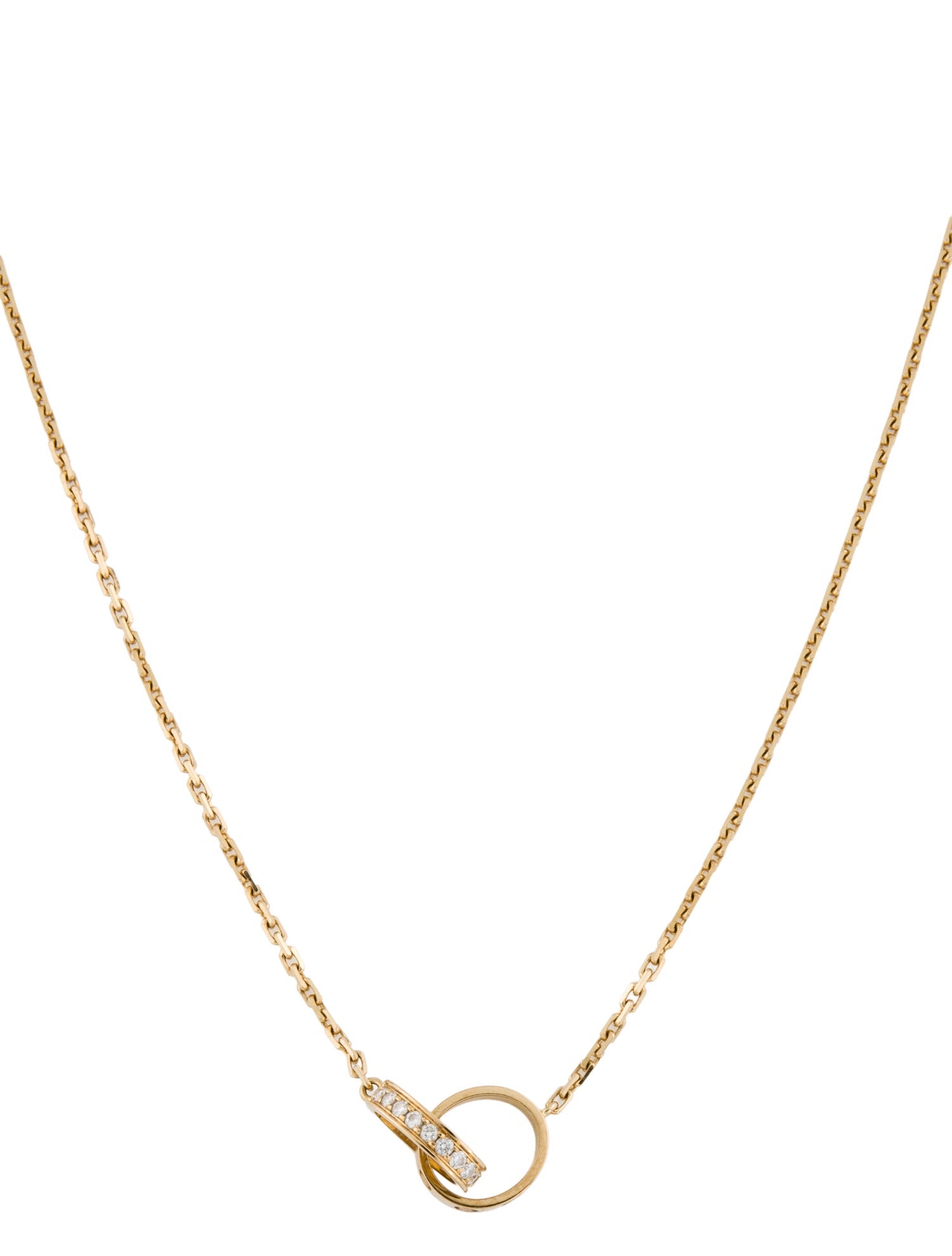 Cartier LOVE Pendant, Half Pavéd