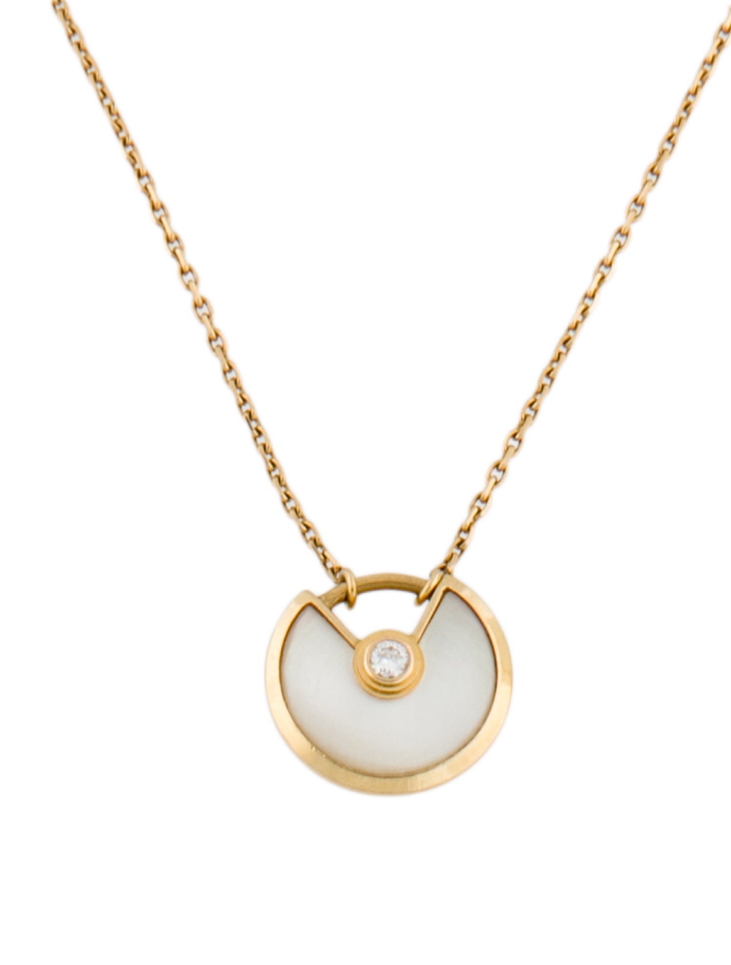 Cartier Mother Of Pearl Amulette de Cartier Necklace, XS Model