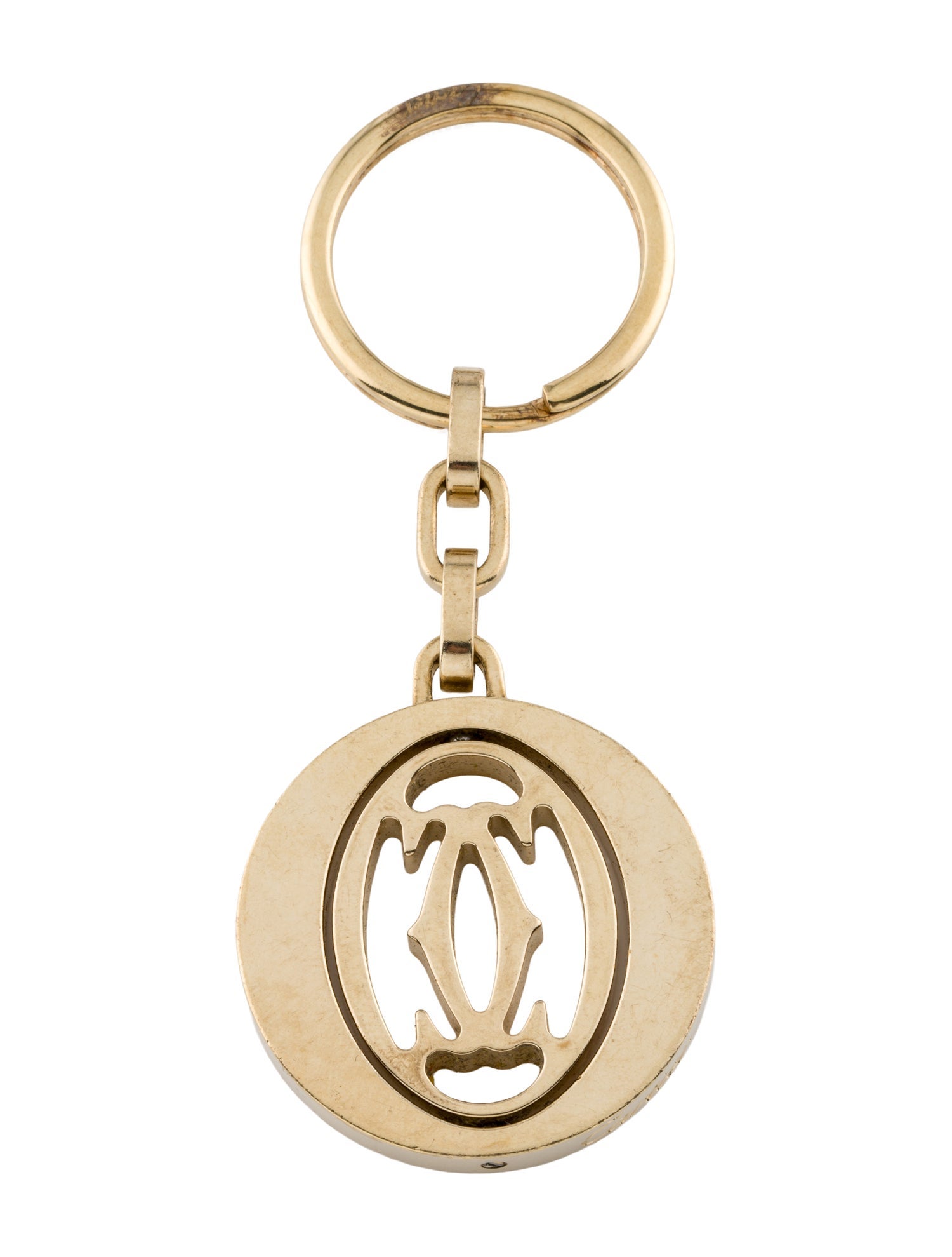 Cartier Gold Logo Keychain