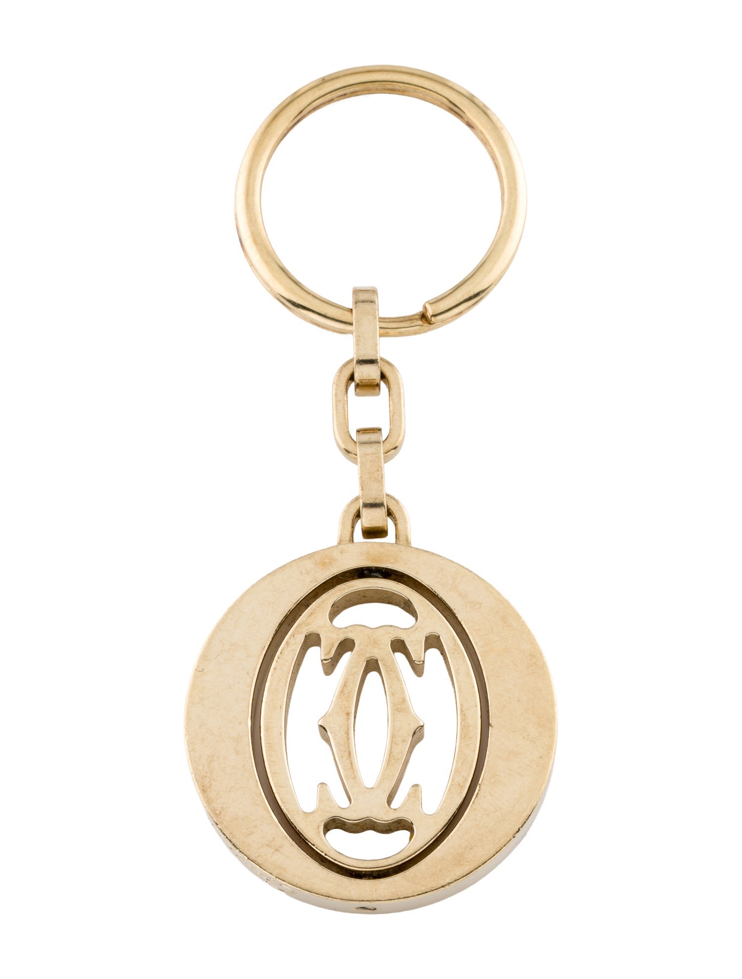 Cartier Gold Logo Keychain